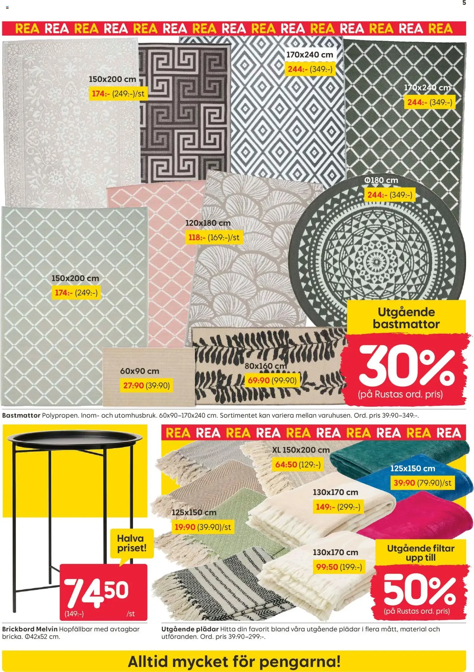 Rusta erbjudanden från 06/07/2026 - 12/07/2026 > Reklamblad nuvarande rabatter från 6 juli till 12 juli 2026 - Reklamblad sidor 5