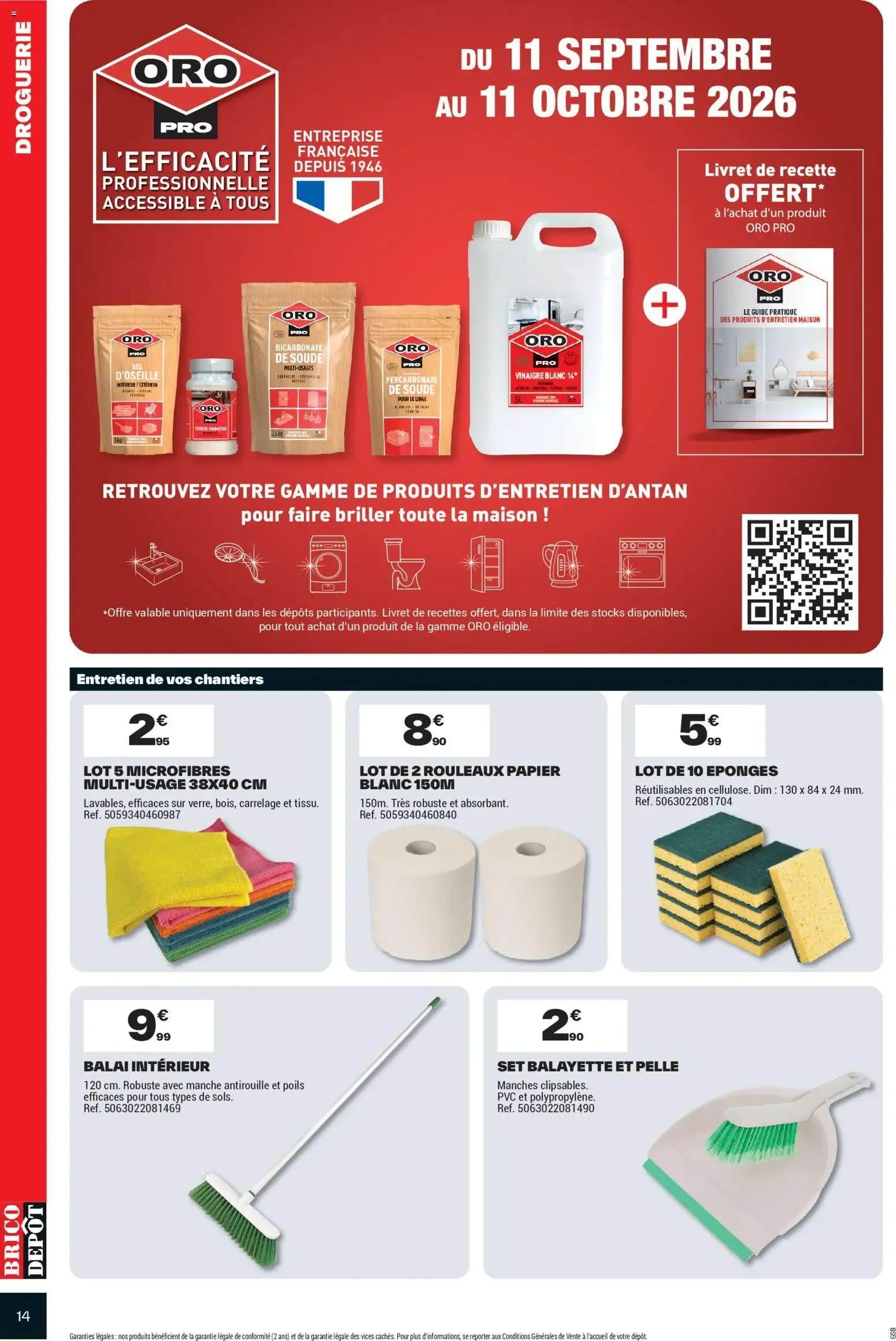 Brico Dépôt catalogue à partir du 11/09/2026 - promo en ligne du 11 septembre au 24 septembre 2026 - Catalogue page 14