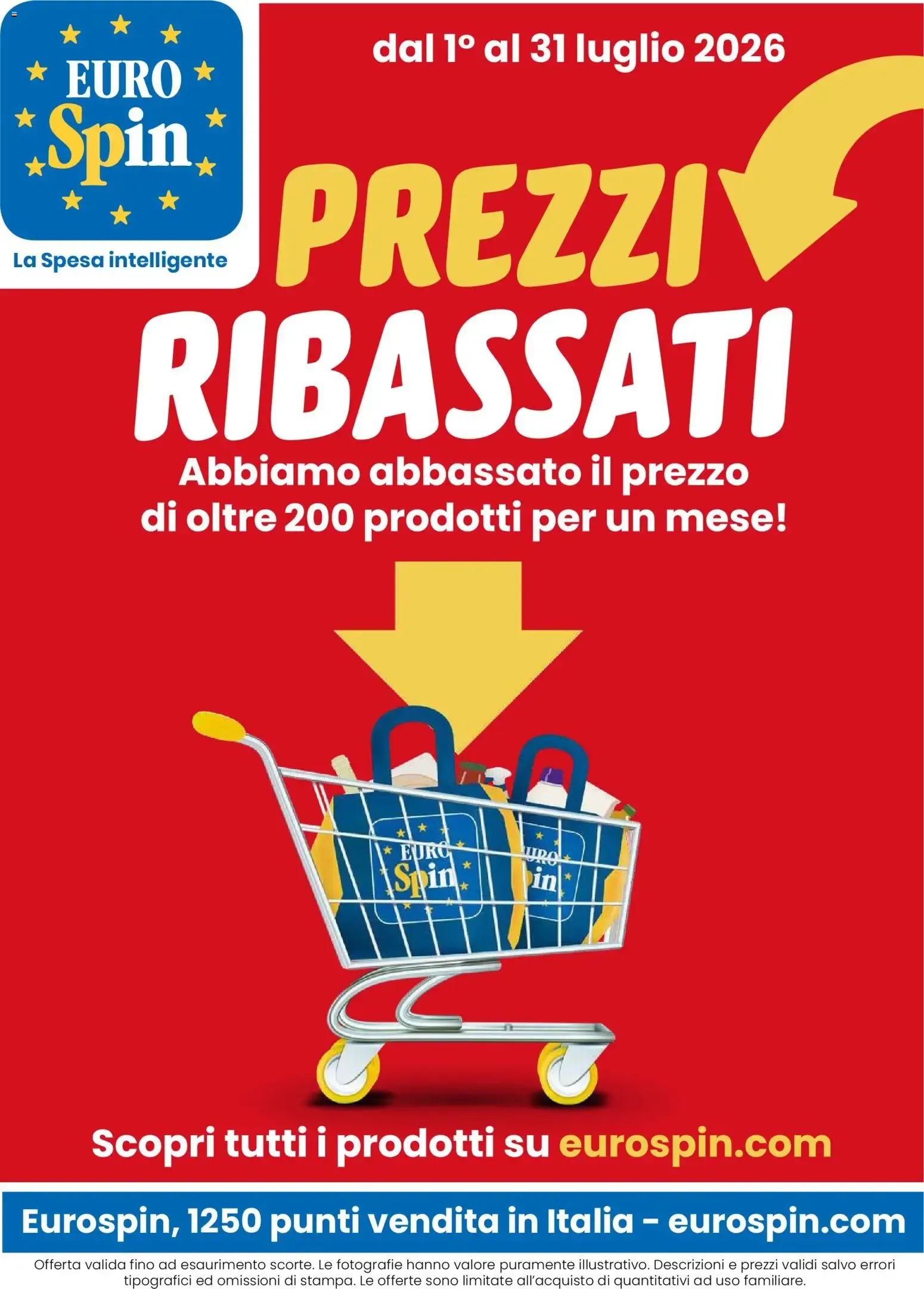 Prezzi Ribassati da 1 luglio a 31 luglio di 2026 - Pagina del volantino 1