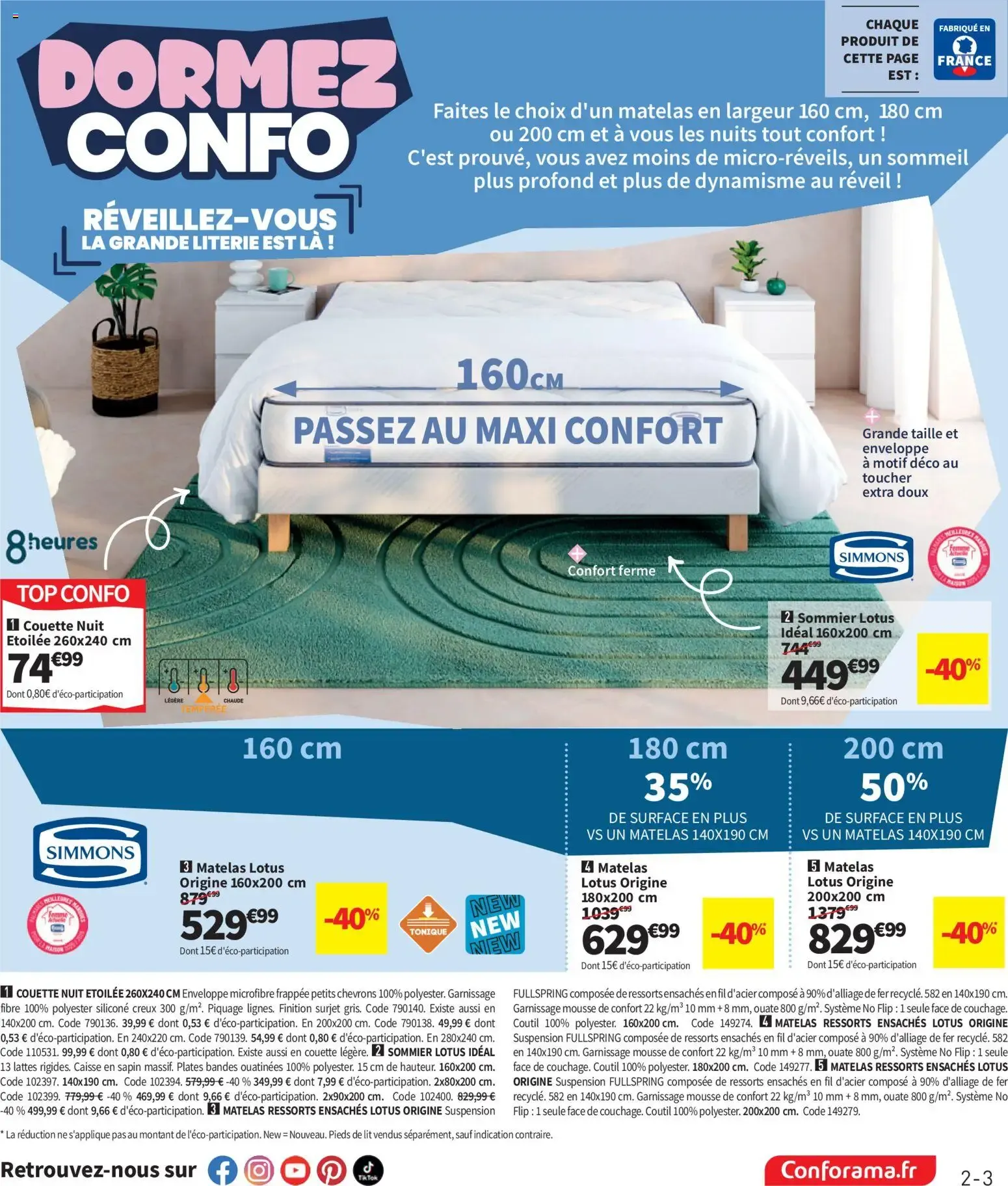 Conforama - Dormez Confo: La Grande Literie du 7 juillet au 3 août 2026 - Catalogue page 3