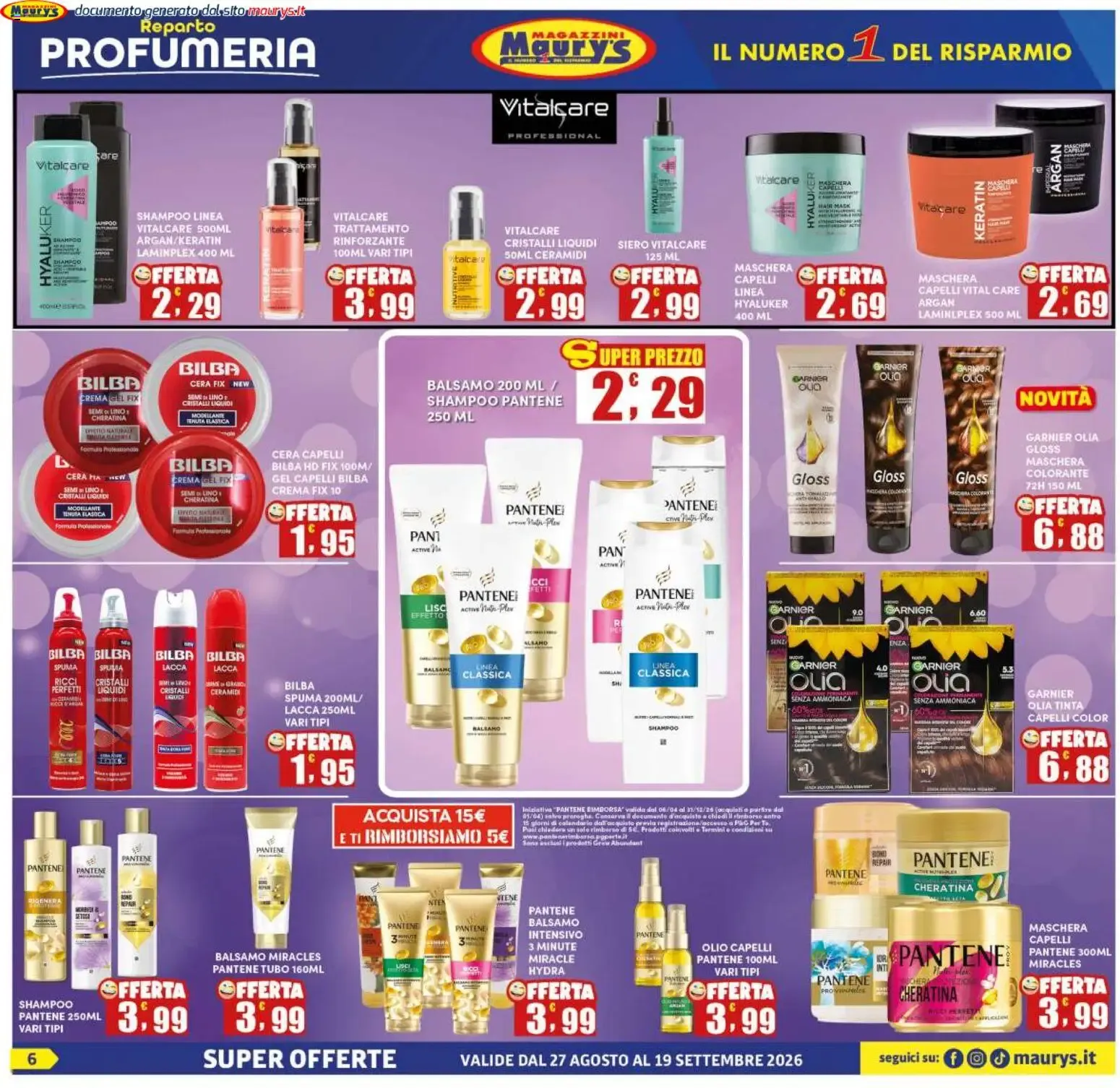 Maury's volantino dal 27/08/2026 - online Offerte da 27 agosto a 19 settembre di 2026 - Pagina del volantino 6