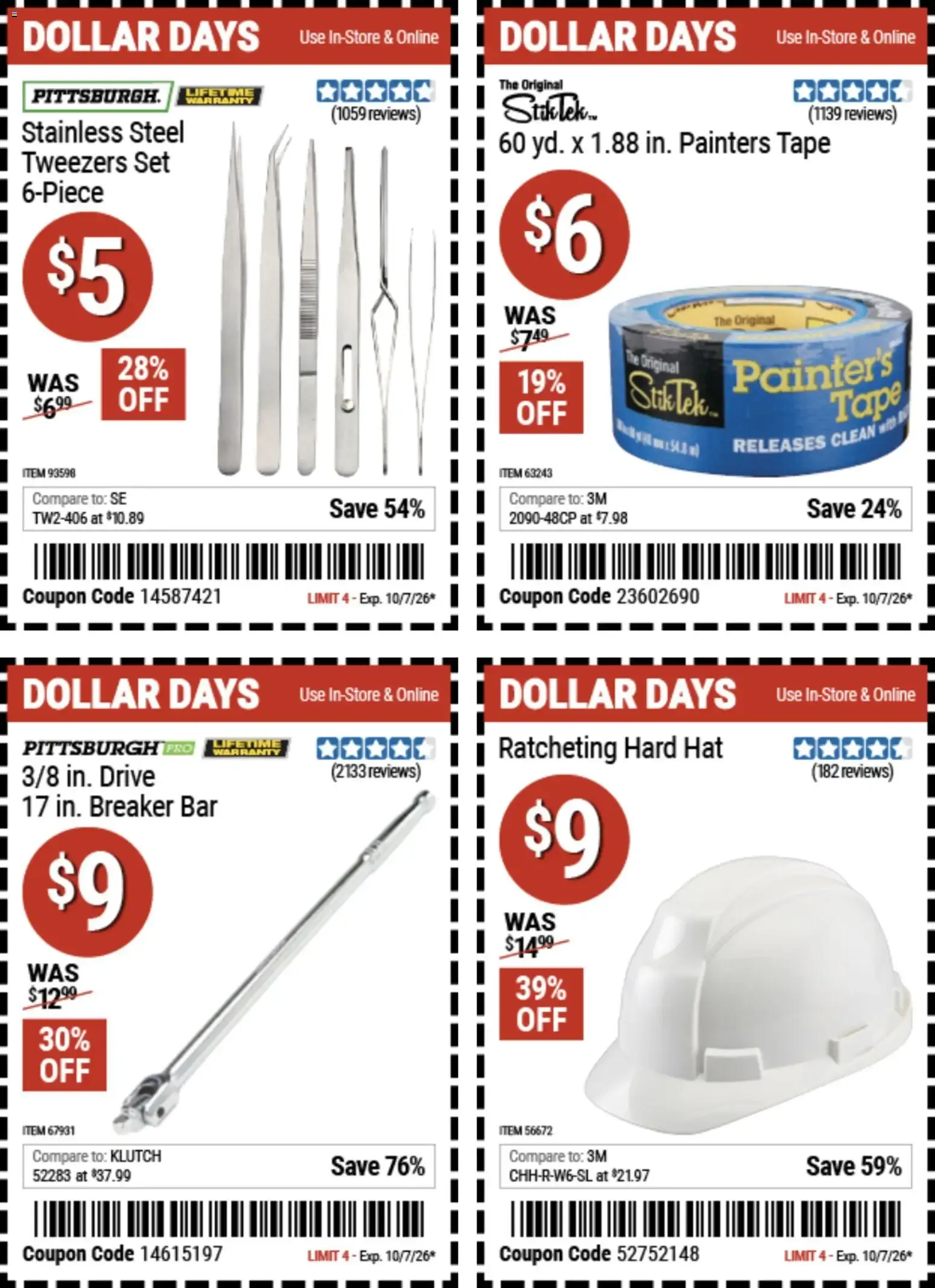 Weekly ad Harbor Freight Dollar Days (09/24 - 10/07 2026) - Flyer from September 24 to October 7 2026 - Page 6