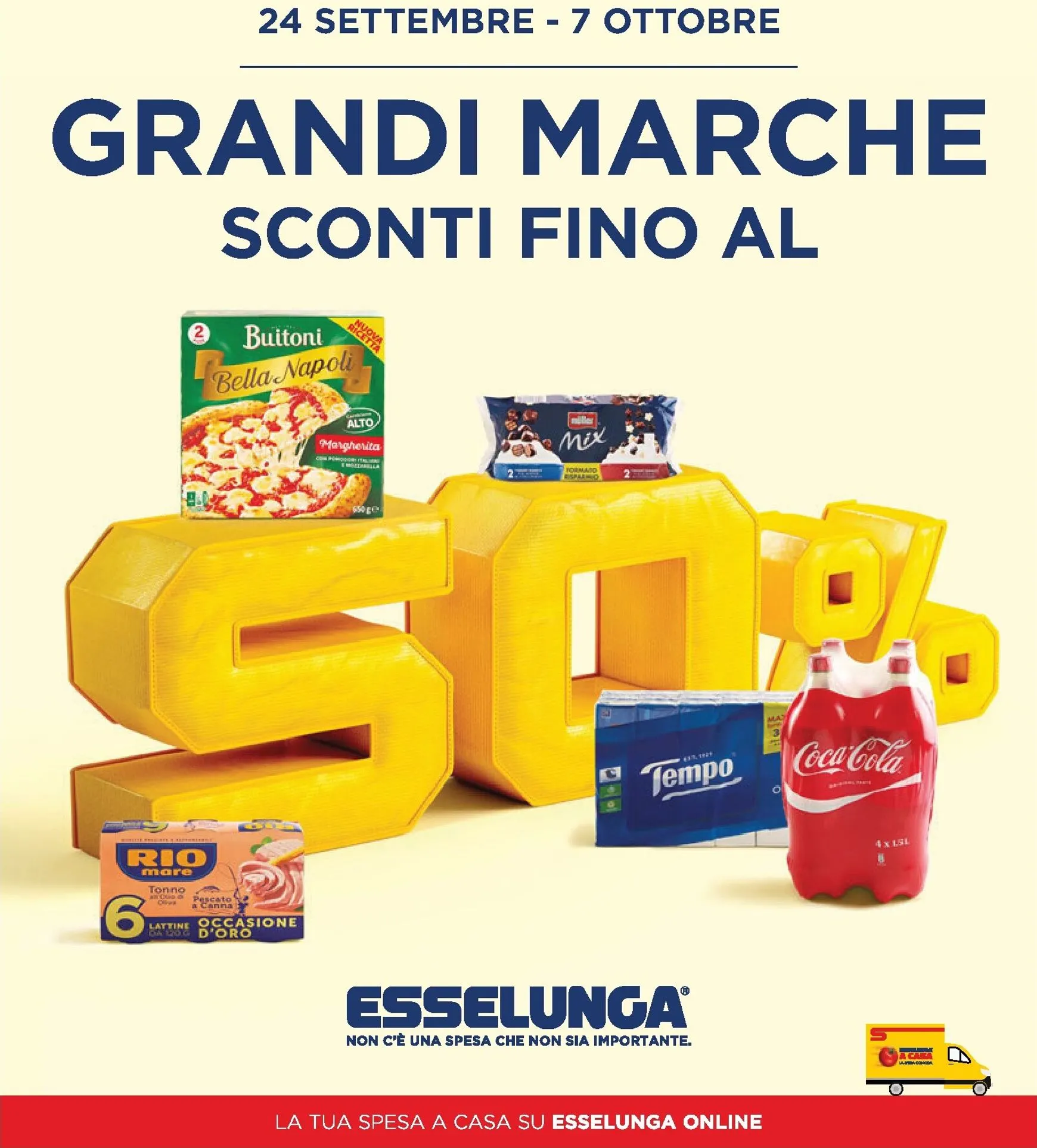 Volantino attuale di Esselunga - Grandi marche sconti valido dal giovedì 24/09/2026 al mercoledì 07/10/2026 da 24 settembre a 7 ottobre di 2026 - Pagina del volantino 1