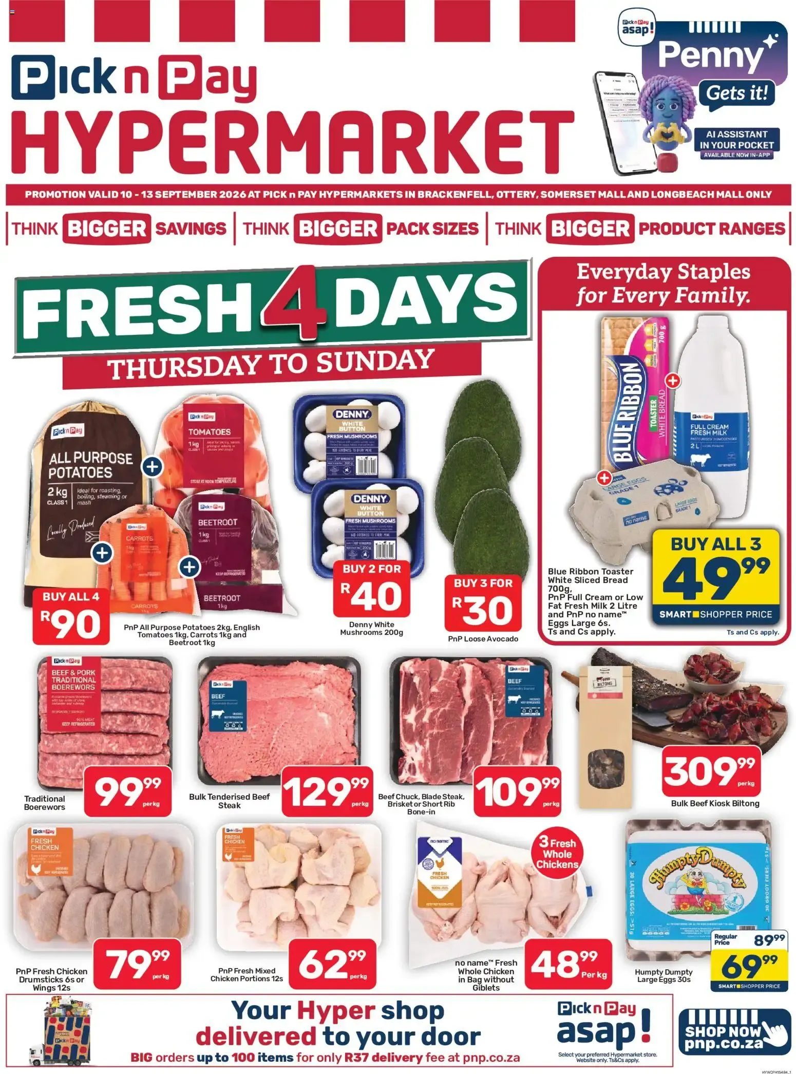Pick n Pay Western Cape - Hypermarket Fresh Specials (10/09/2026 - 13/09/2026) Online from 10 September to 13 September 2026 - Catalogue Page 1