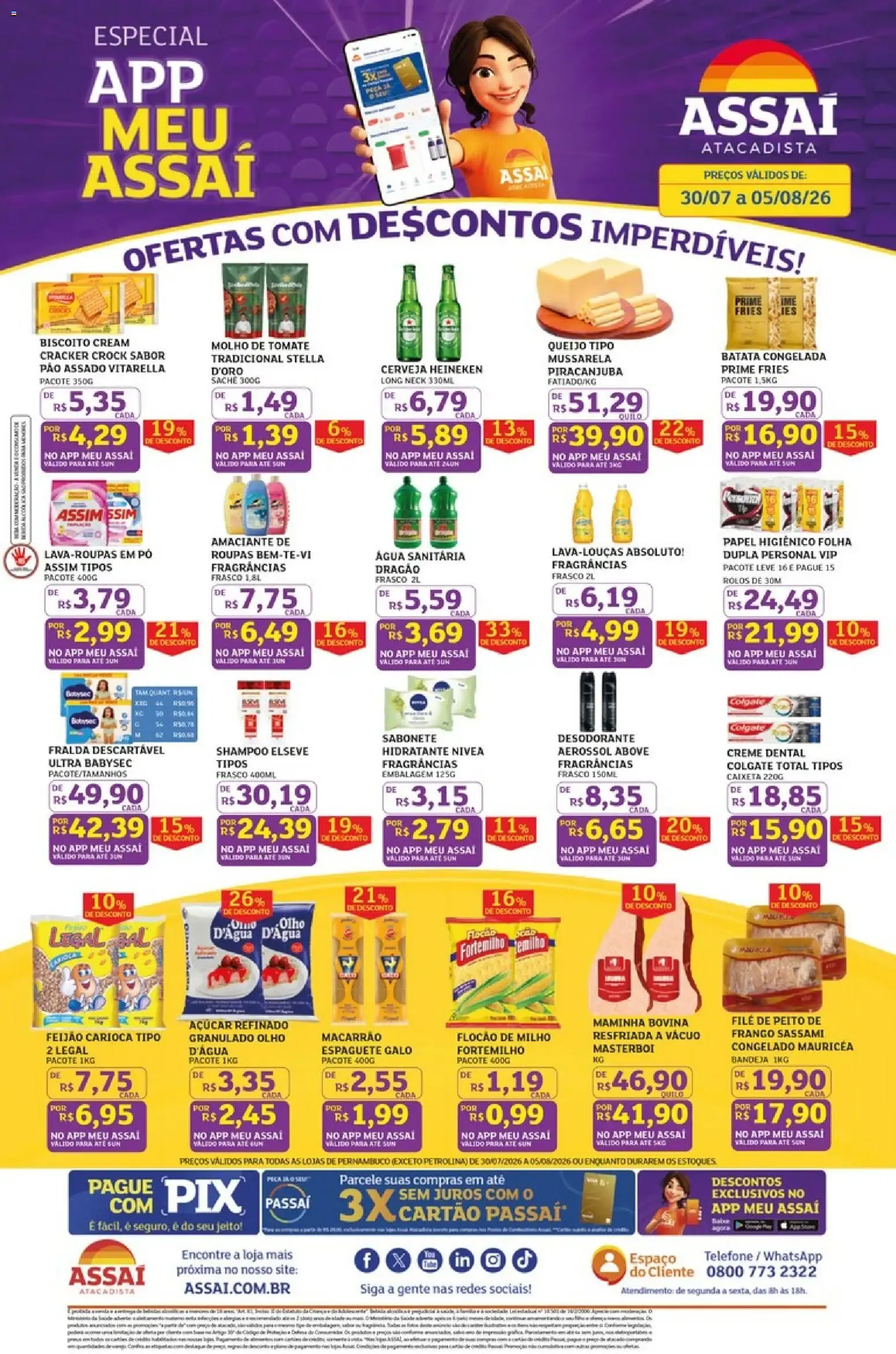 Encarte de Assaí Atacadista ofertas - PE de 30/07/2026 | Promoções Online 30 de julho até 5 de agosto 2026 - Pagina 1