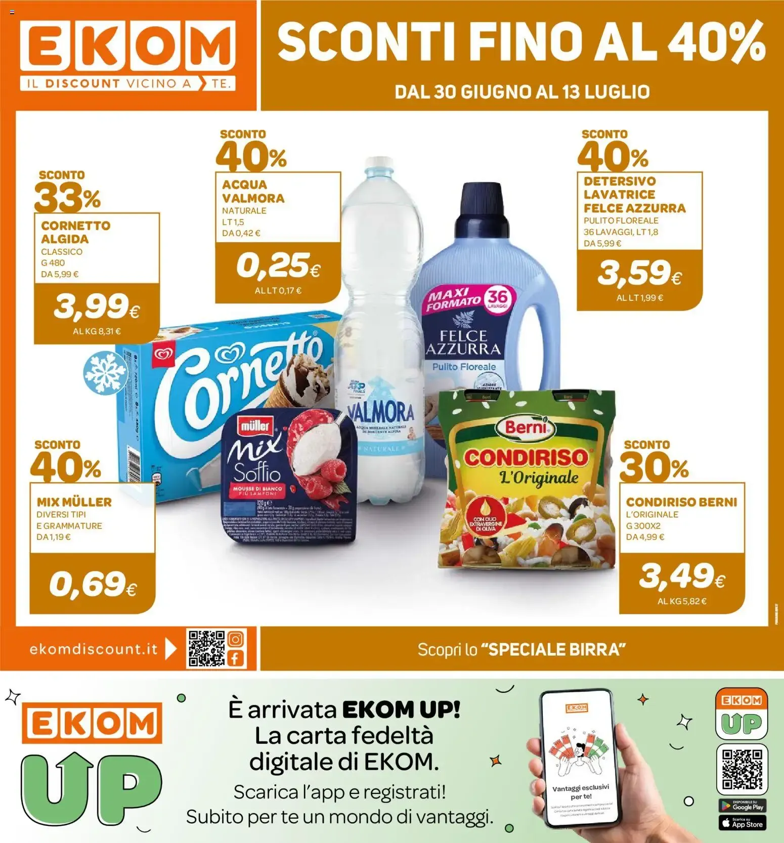 Ekom volantino dal 30/06/2026 - online Offerte da 30 giugno a 13 luglio di 2026 - Pagina del volantino 1