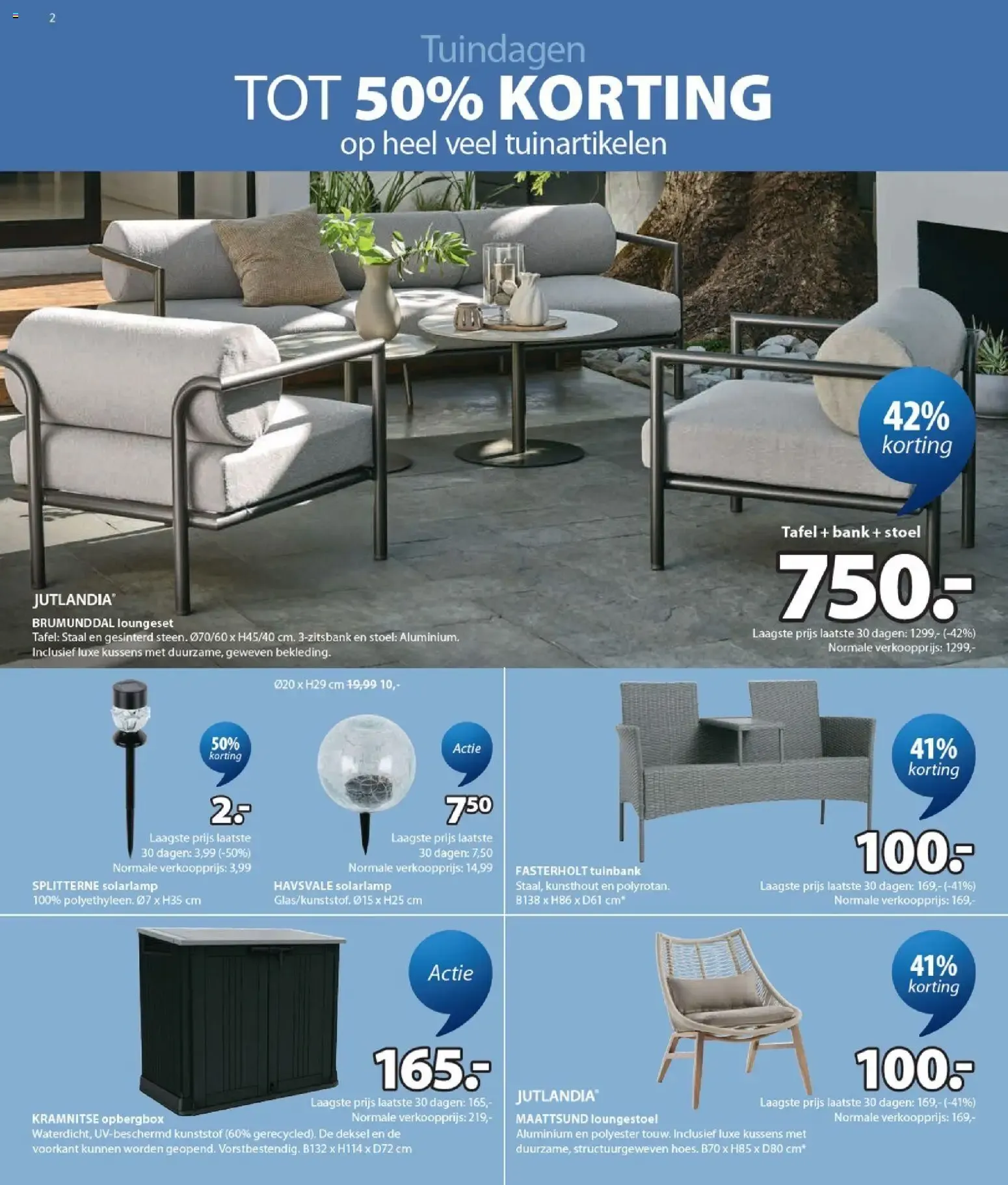 JYSK Sale: Tuindagen tot 60% korting van 6 juli tot 19 juli 2026 - Folder pagina 2