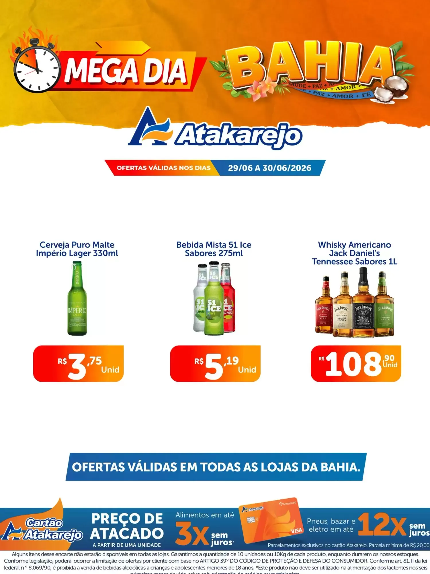 Encarte de Mega Dia Atakarejo Bahia 29 de junho até 30 de junho 2026 - Pagina 9