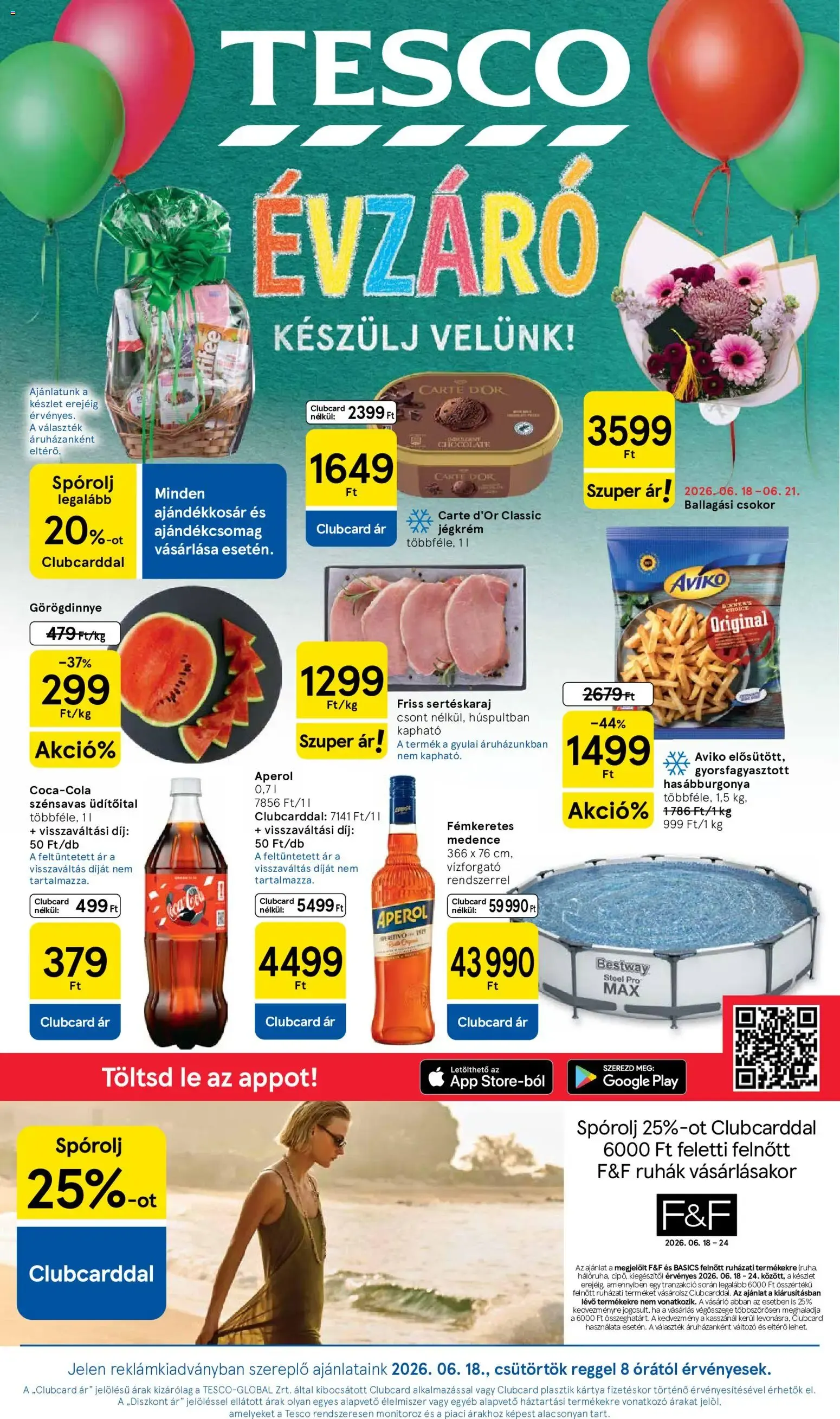 Katalógus TESCO ÉVZÁRÓ június 18.-tól június 24.-ig 2026. - Oldal 1