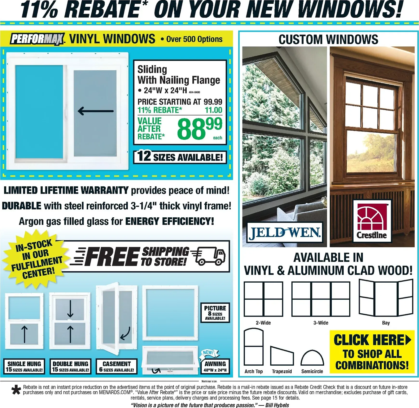 Weekly promotion Current Menards - 11% Rebate Sale leaflet valid from Thursday 09/24/2026 to Sunday 10/04/2026 spanning from September 24 to October 4 2026 - Page 7 for Catalogue 365