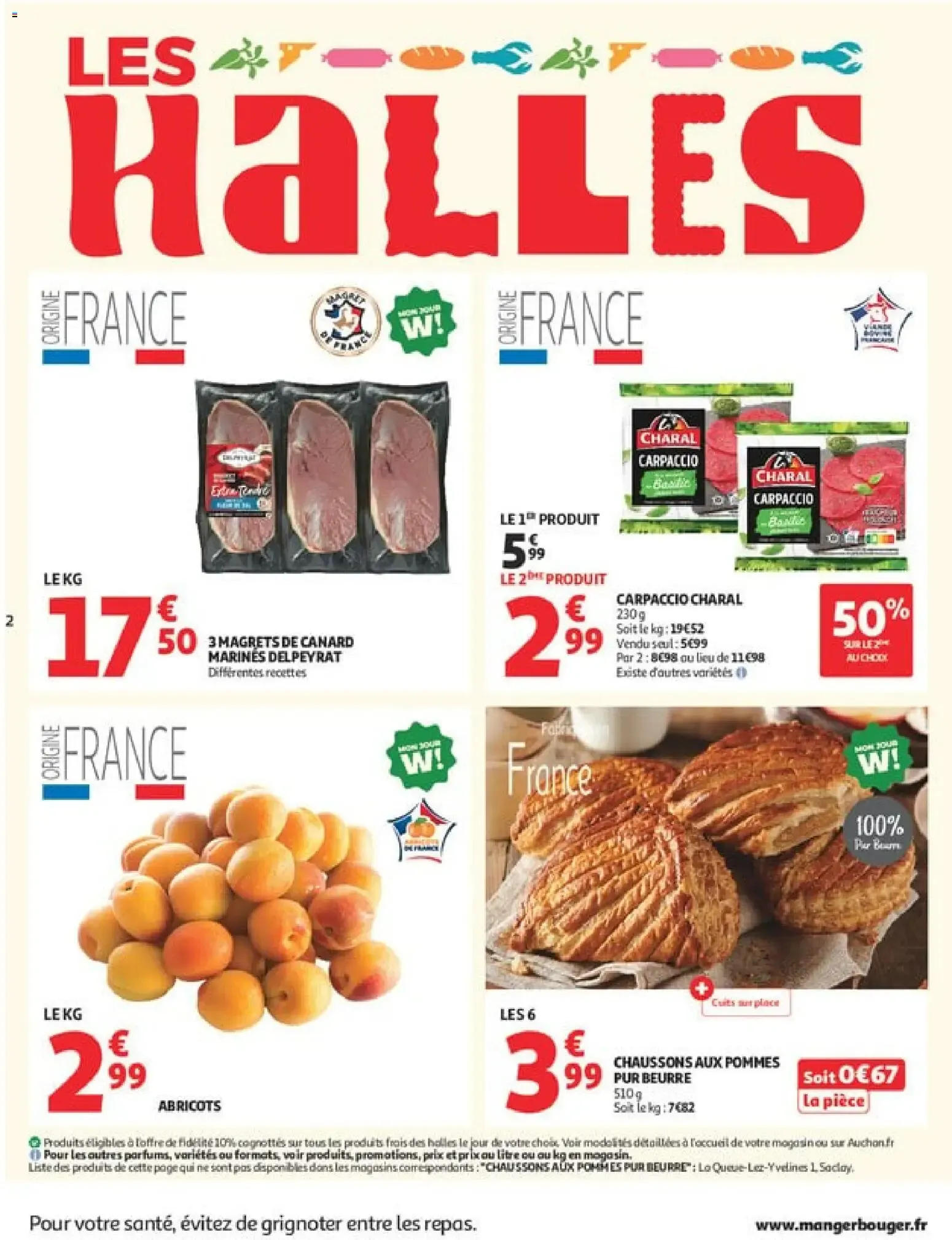 Auchan - Tops, Halles supers à partir du 07/07/2026 - promo en ligne du 7 juillet au 11 juillet 2026 - Catalogue page 2