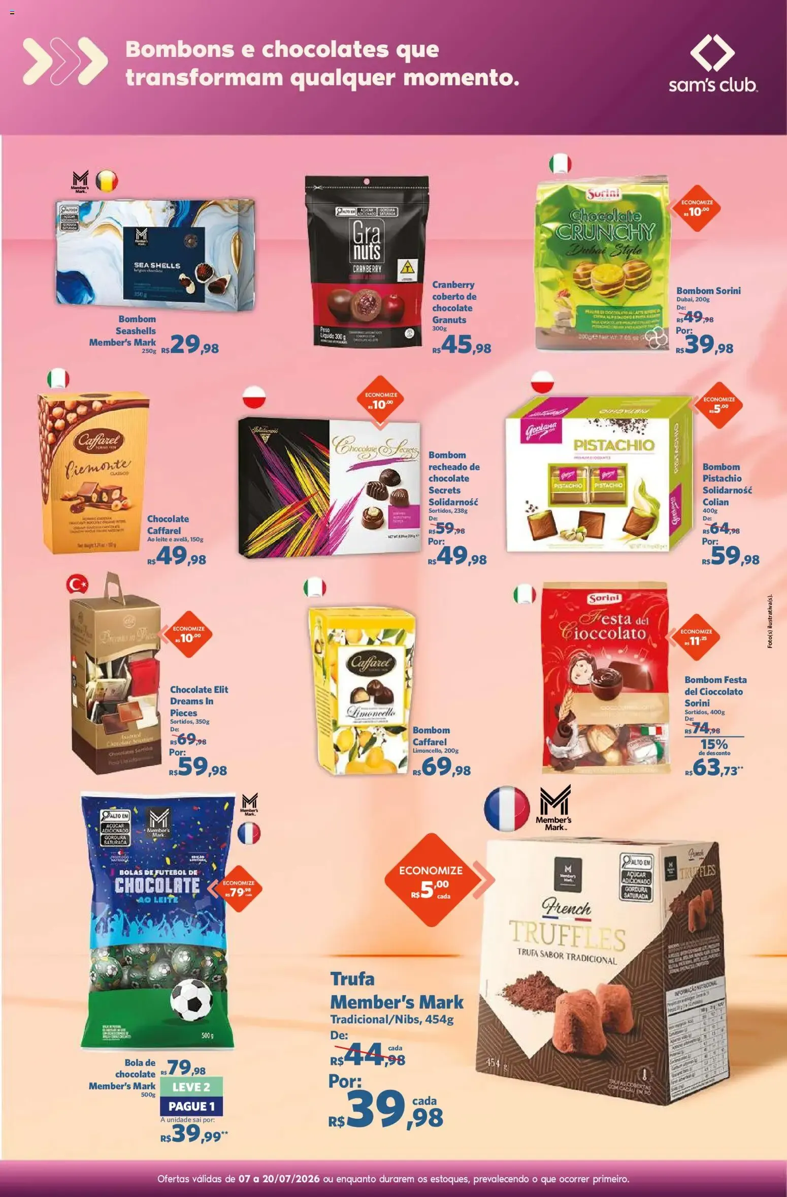 Encarte de Sam's Club ofertas Mundo das Delícias de 07/07/2026 | Promoções Online 7 de julho até 20 de julho 2026 - Pagina 3