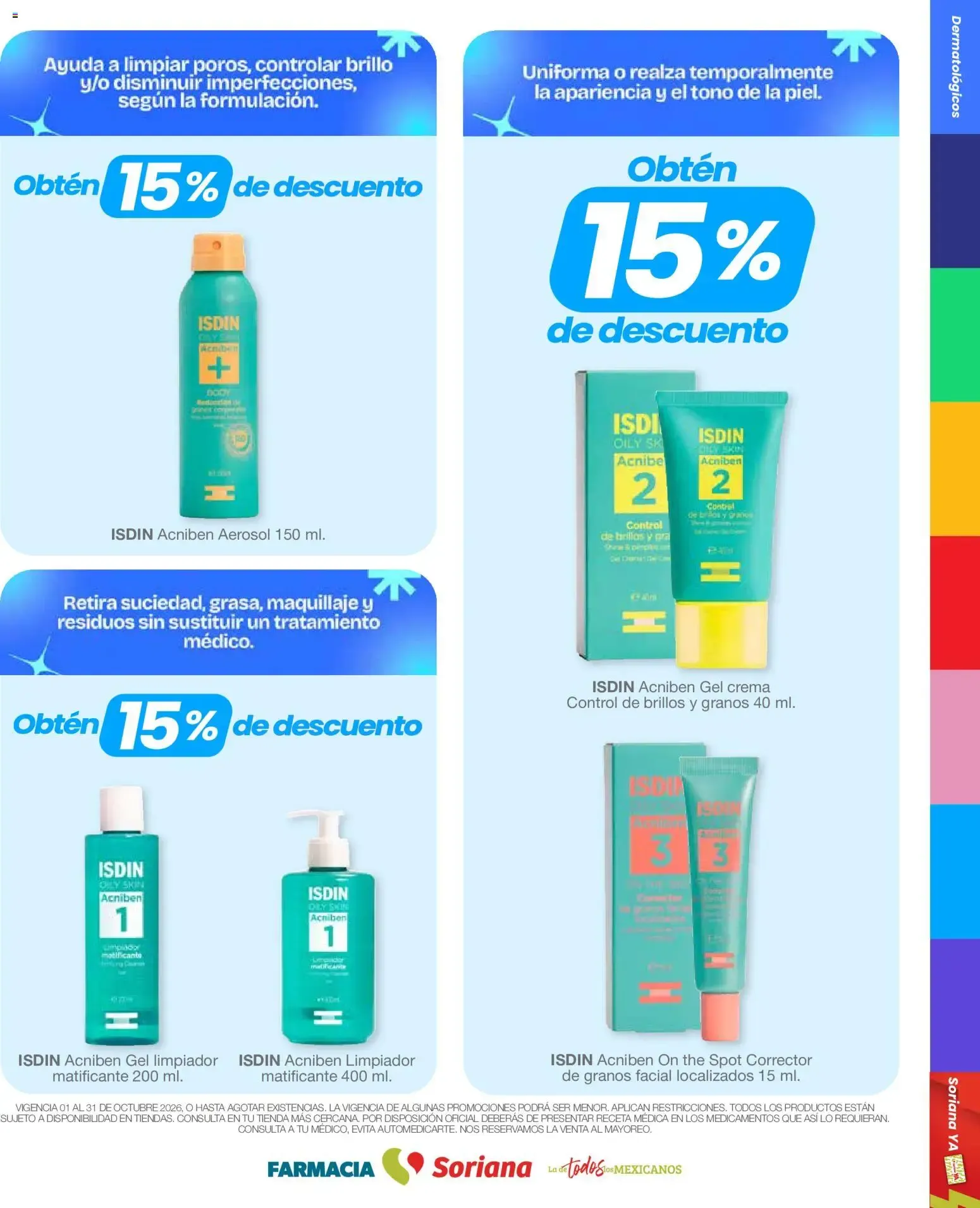 Catálogo de Farmacia Soriana: Cuidado Dermatológico 1 de octubre al 31 de octubre 2026 - Pagina 8