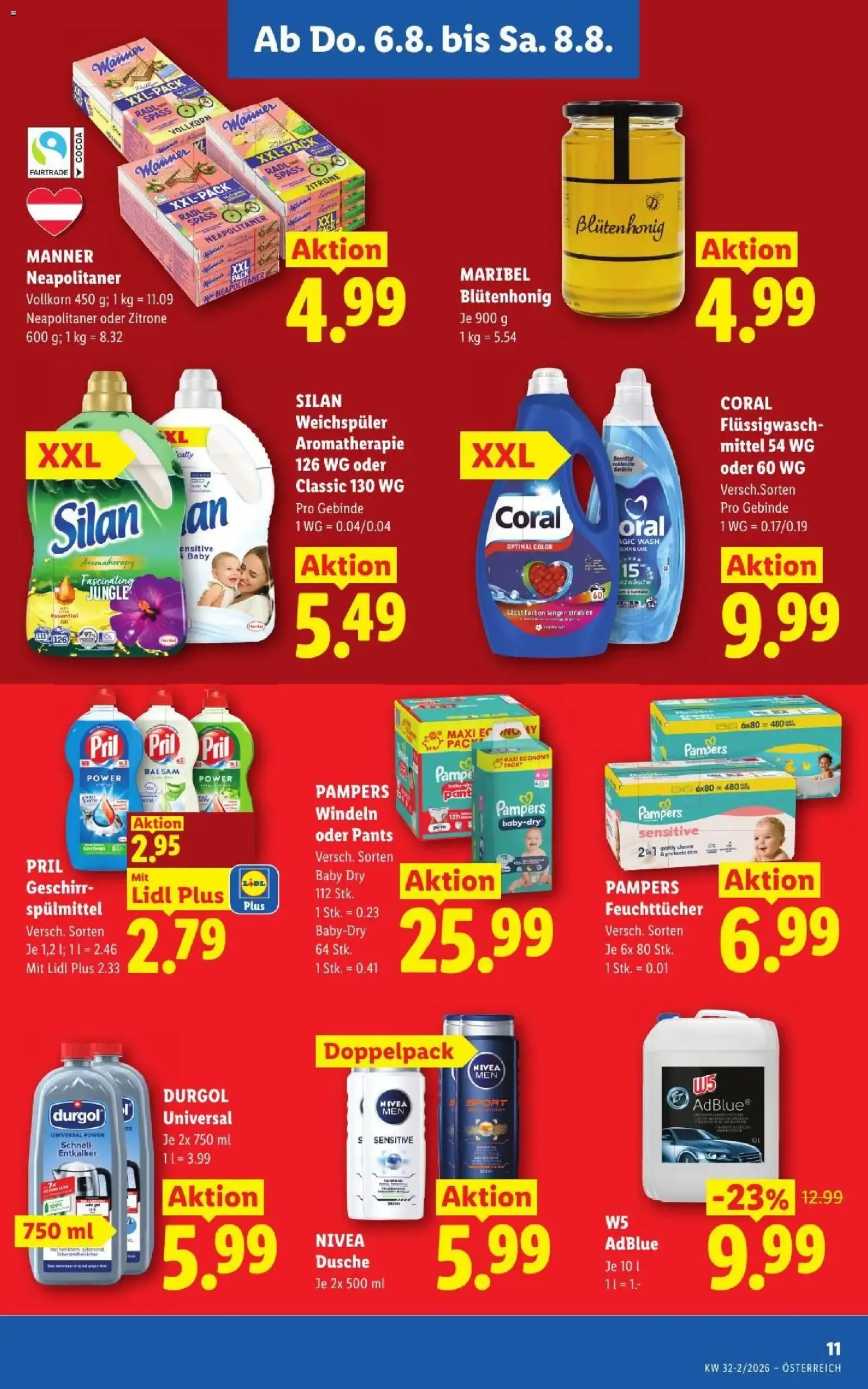 Mit Lidl Plus Österreichs günstigste Preise von 6. August bis 8. August 2026 - Flugblätt seite 13