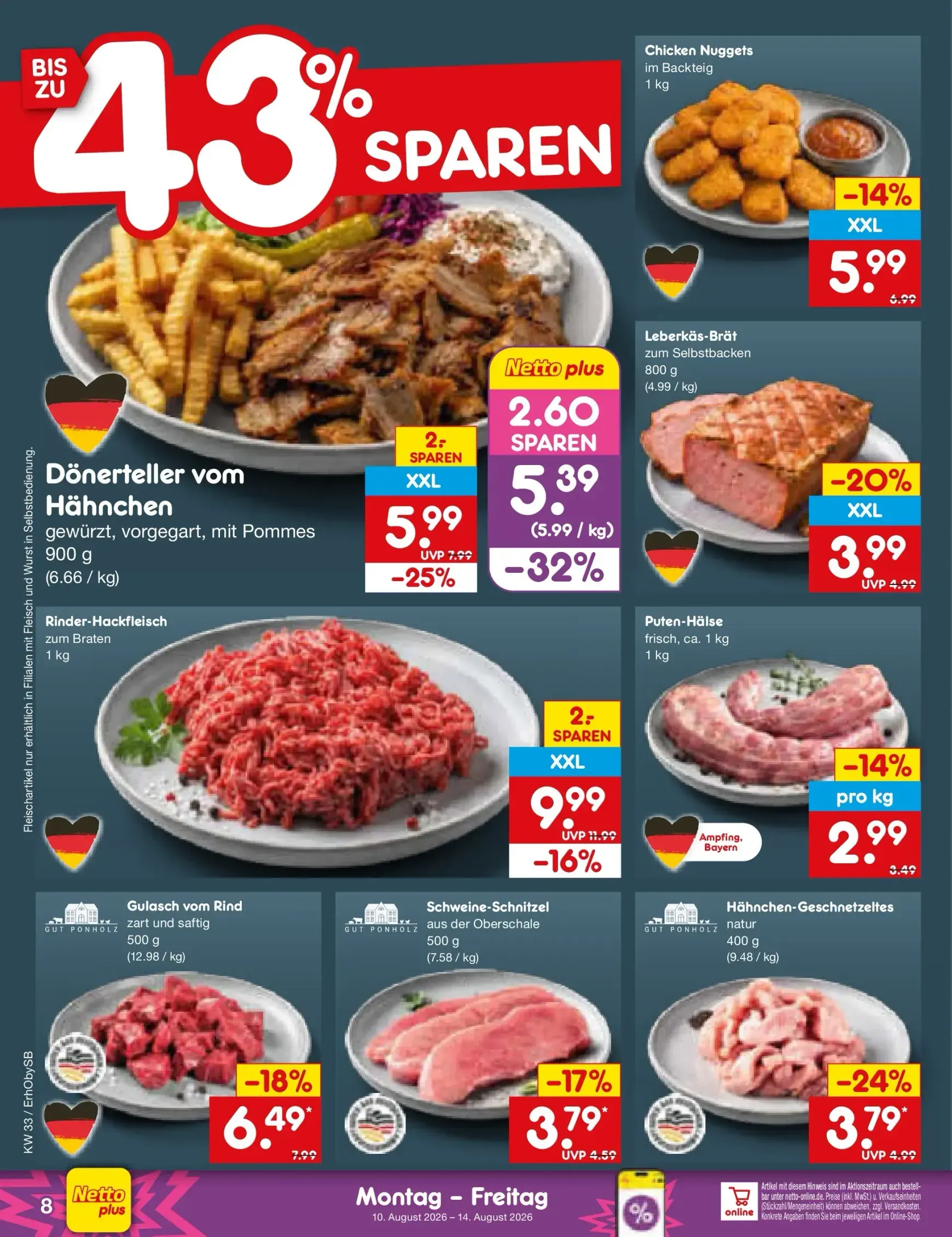 Netto Marken Discount Prospekt nächste Woche – von Montag 10.08.2026 bis Freitag 14.08.2026 von 10. August bis 14. August 2026 - Prospekt seite 9