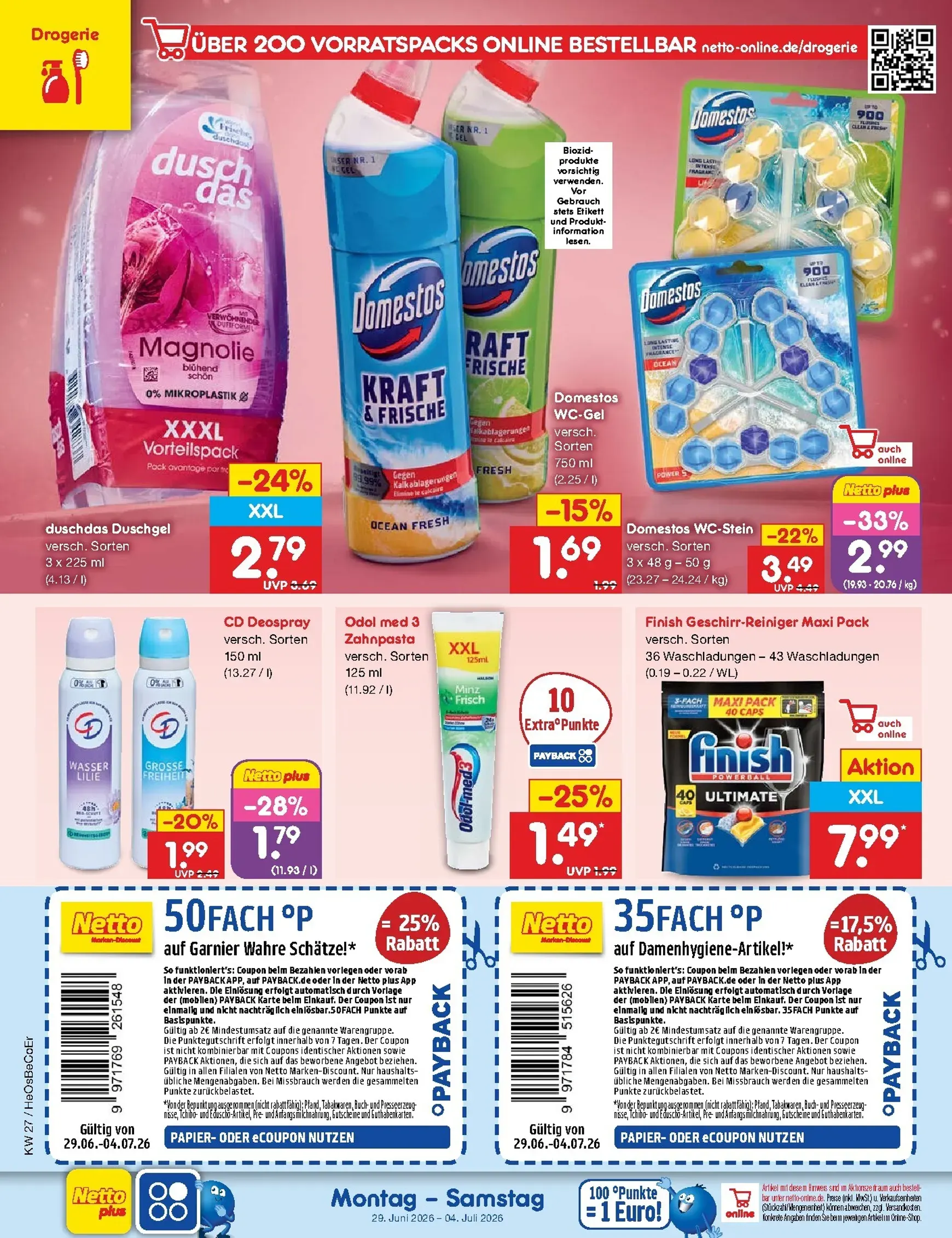 Netto Marken Discount - Wochenangebote Prospekt – von Montag 29.06.2026 bis Samstag 04.07.2026 von 29. Juni bis 4. Juli 2026 - Prospekt seite 47