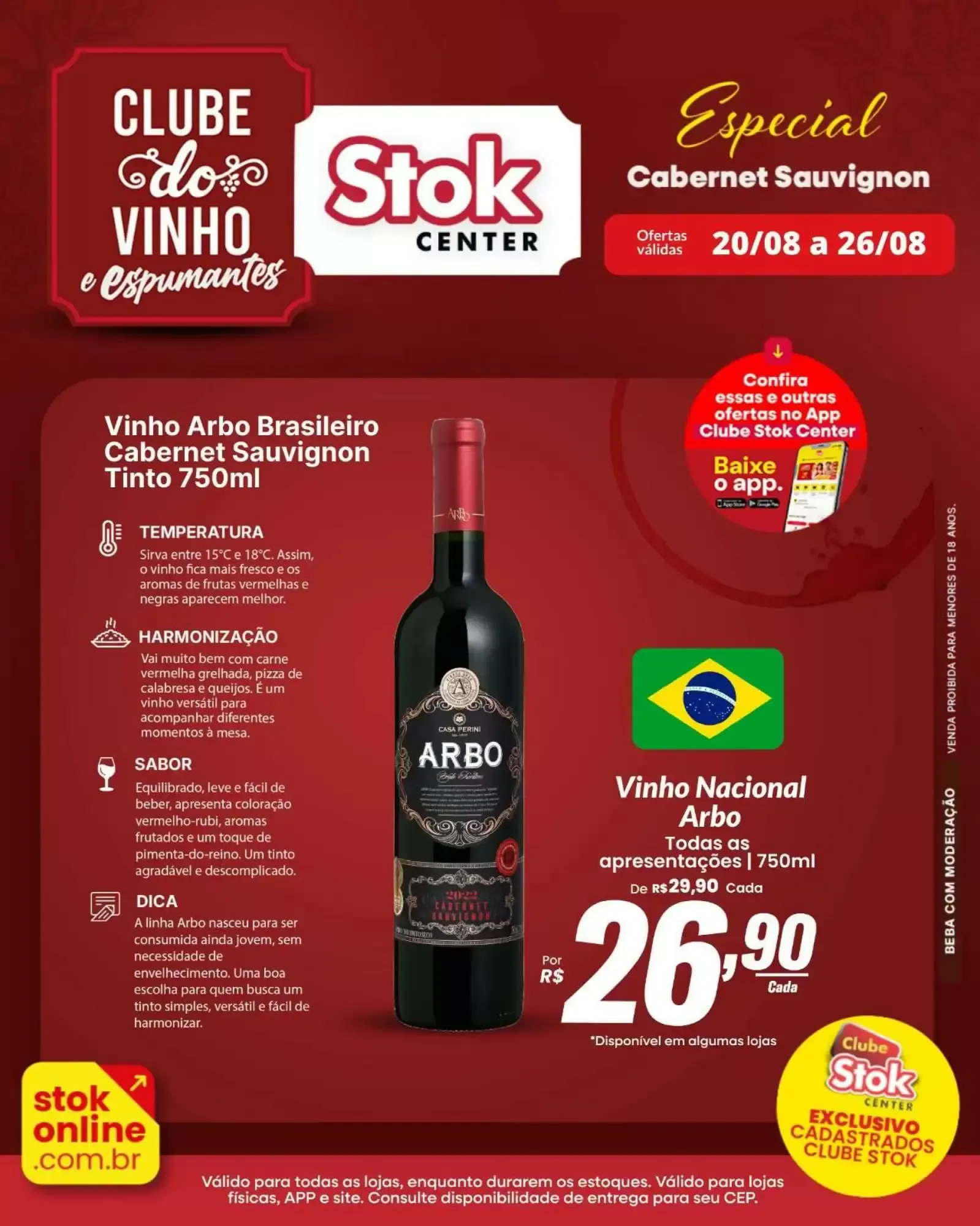 Stok Center: Ofertas do Clube do Vinho e Espumantes - Cabernet Sauvignon