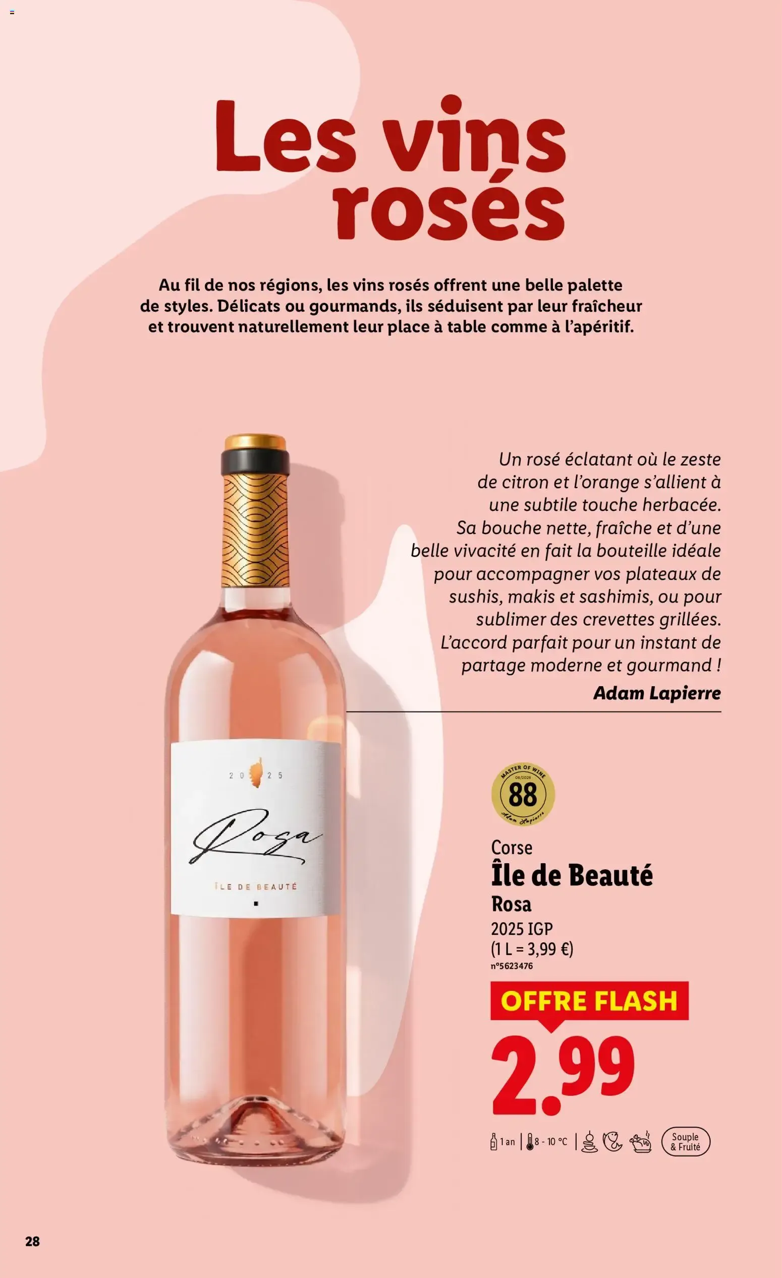 LES EFFERVESCENTS du 3 septembre au 10 septembre 2026 - Catalogue page 28