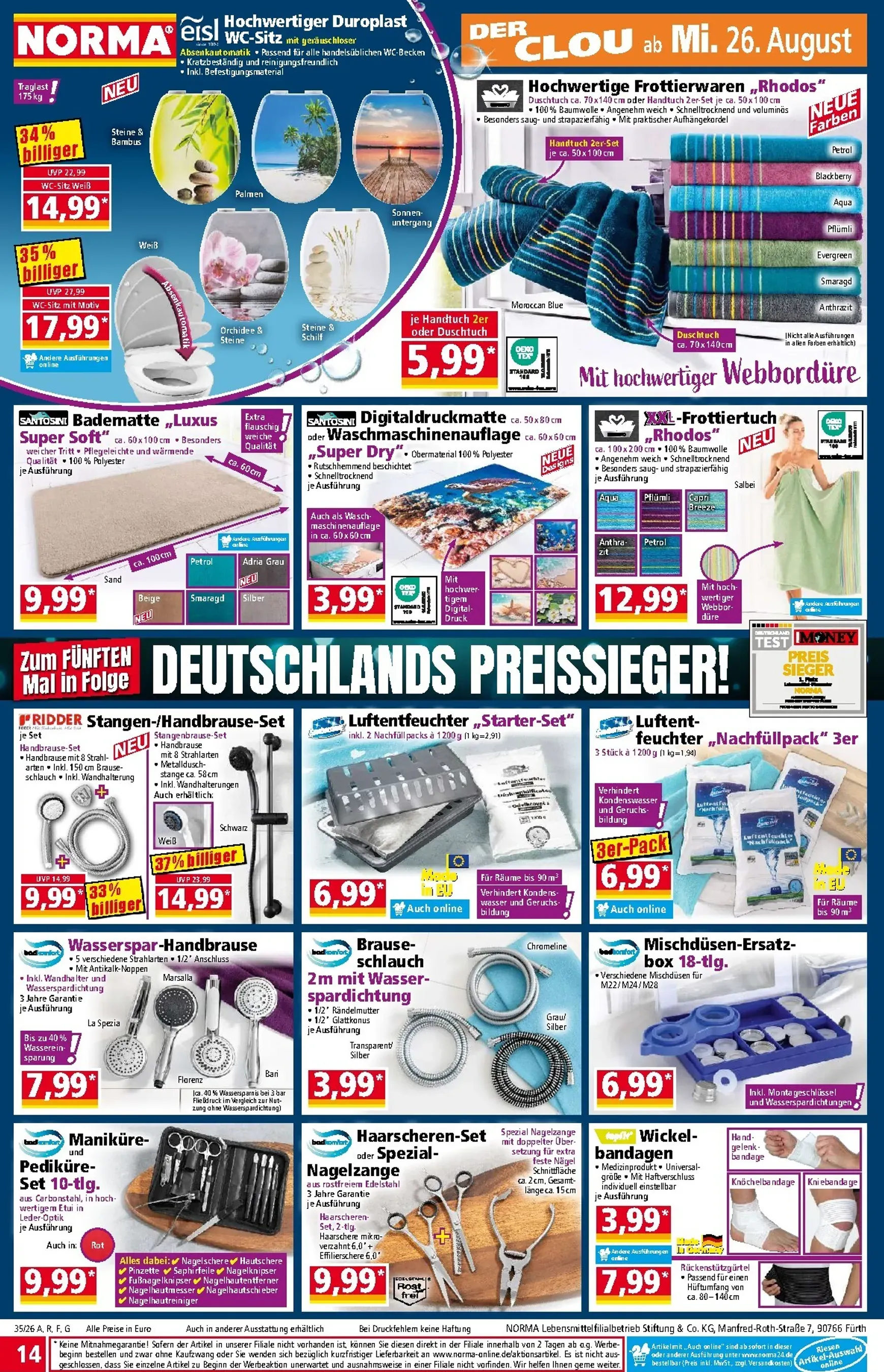 Norma Prospekt – von Montag 24.08.2026 bis Samstag 29.08.2026 von 24. August bis 29. August 2026 - Prospekt seite 14
