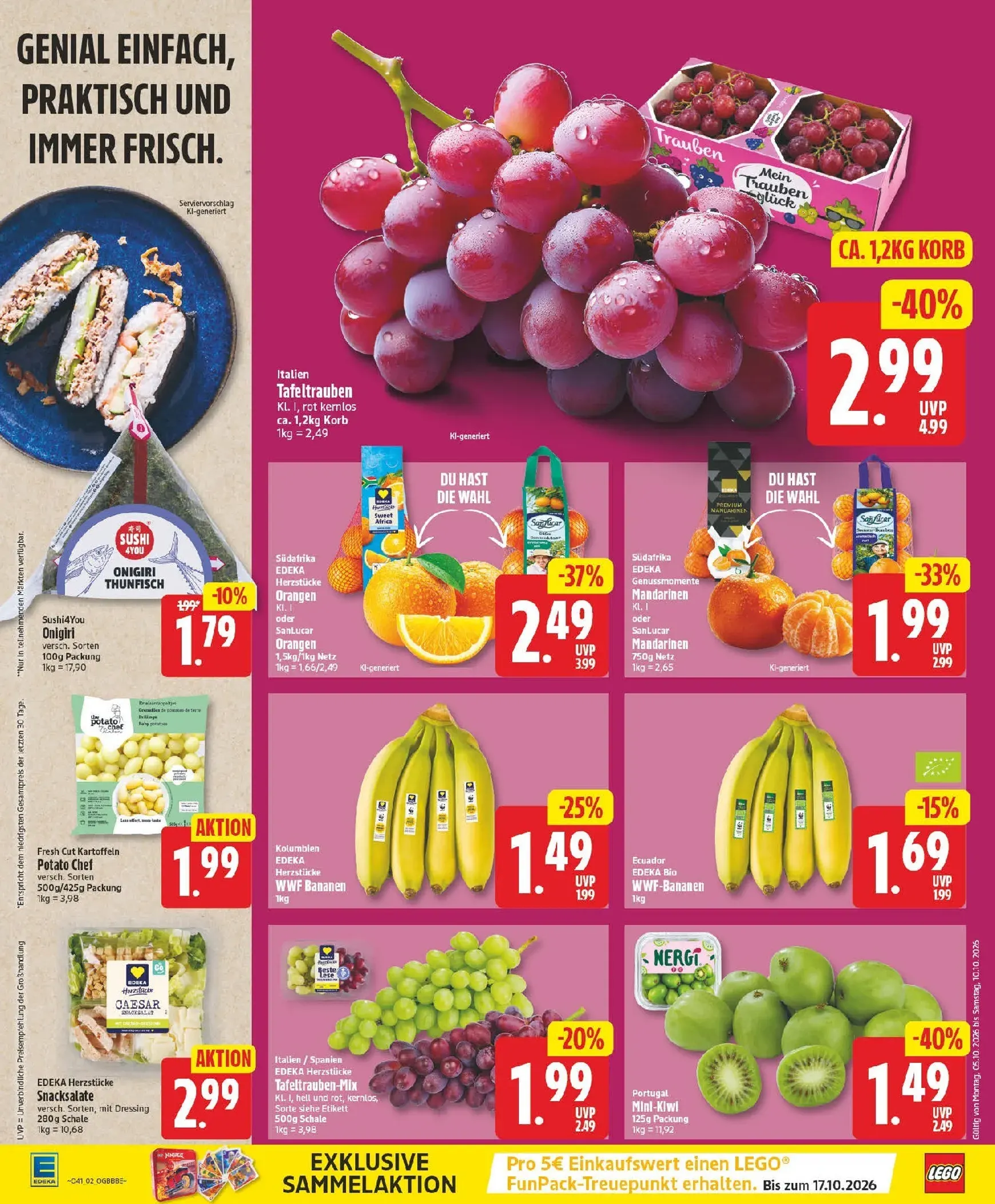 Edeka Prospekt nächste Woche – von Montag 05.10.2026 bis Samstag 10.10.2026 von 5. Oktober bis 10. Oktober 2026 - Prospekt seite 2