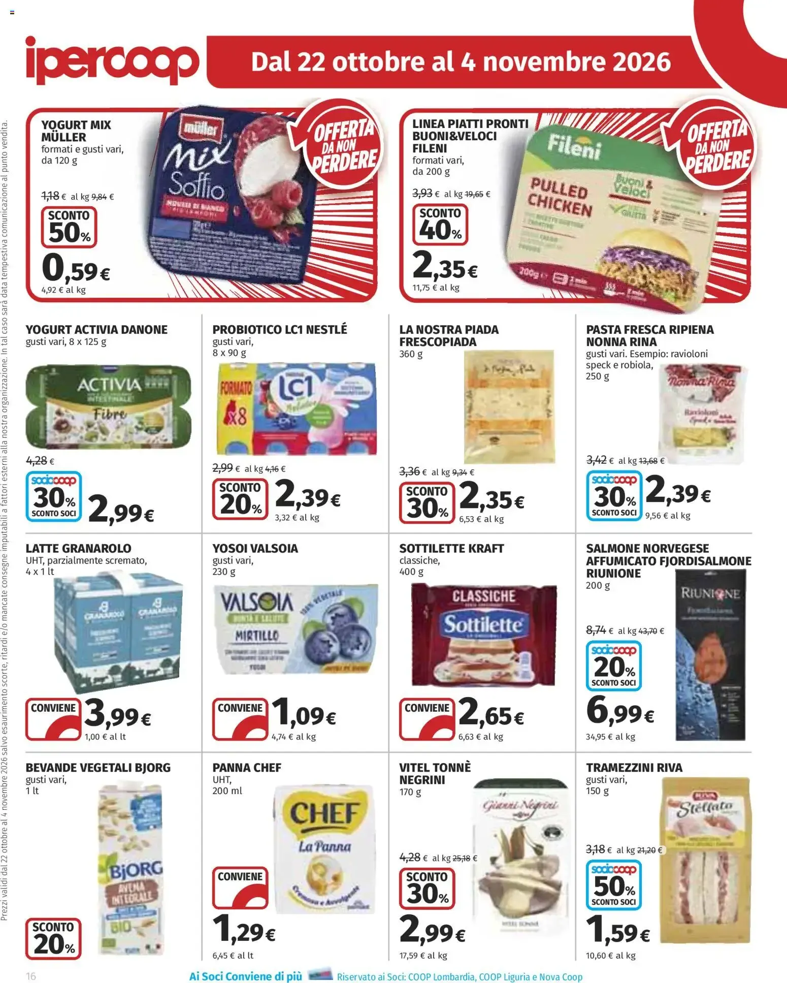 Anteprima volantino Ipercoop dal 22/10/2026 - nuovo offerte da 22 ottobre a 4 novembre di 2026 - Pagina del volantino 16
