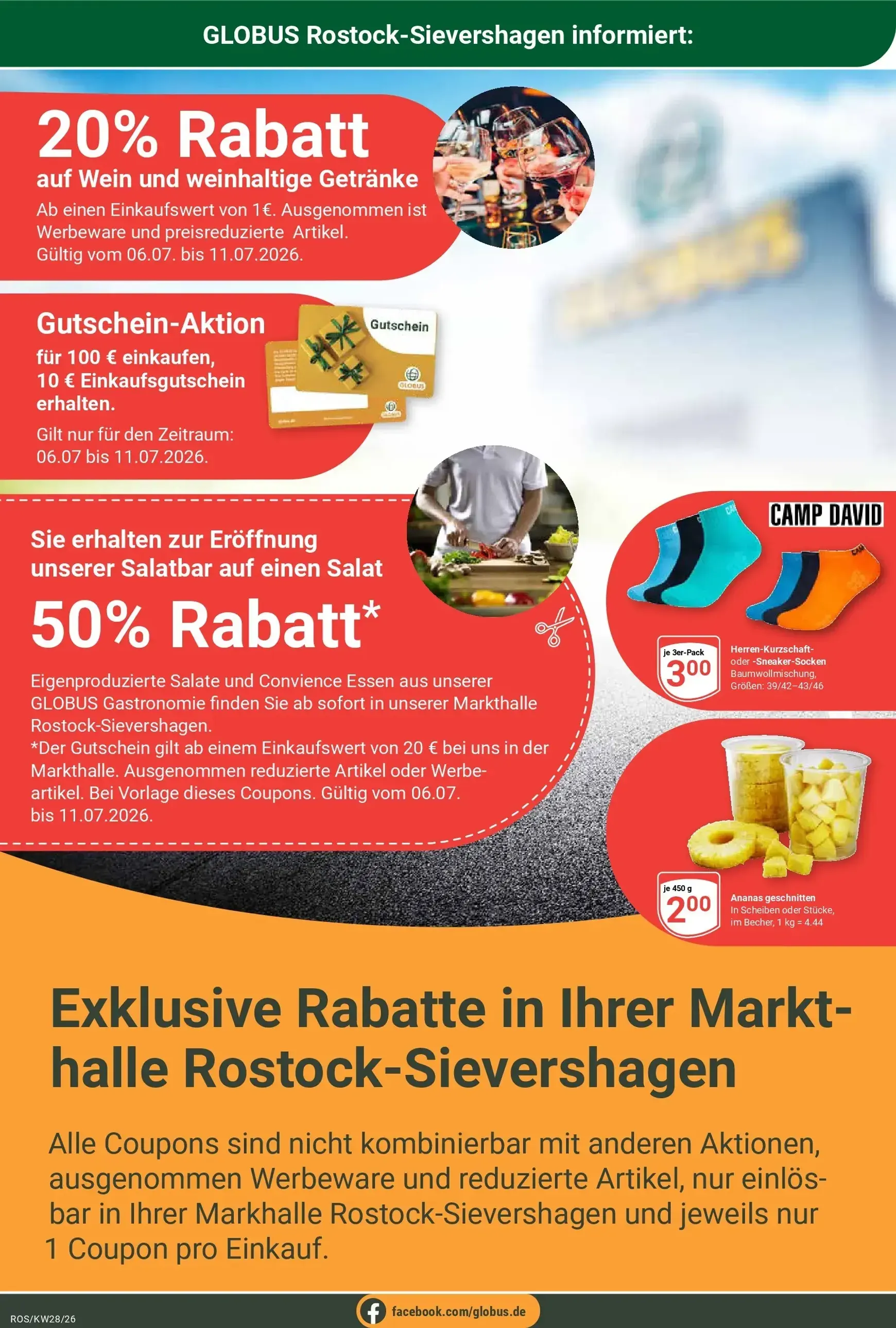 Globus - Rostock-Sievershagen Prospekt – von Montag 29.06.2026 bis Samstag 11.07.2026 von 29. Juni bis 11. Juli 2026 - Prospekt seite 20