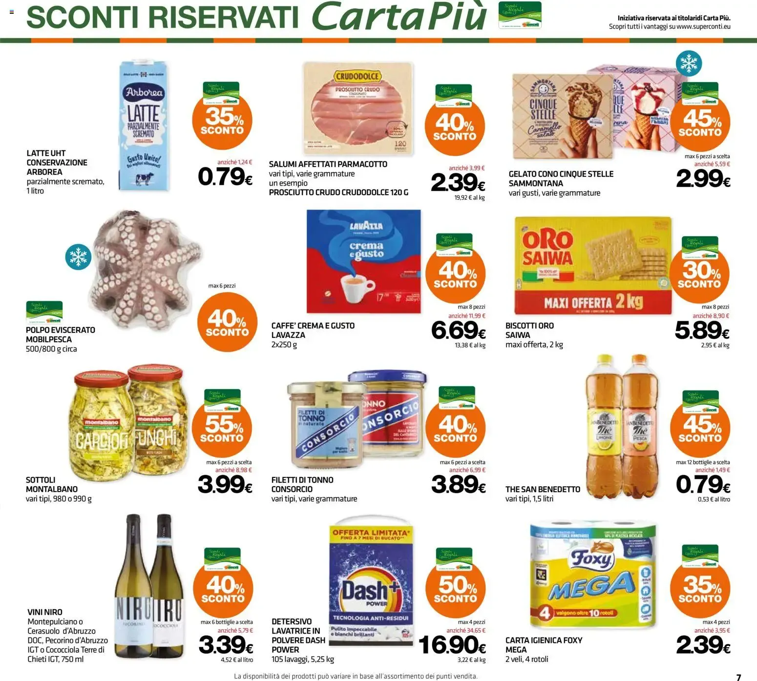 Superconti volantino dal 30/07/2026 - online Offerte da 30 luglio a 12 agosto di 2026 - Pagina del volantino 7