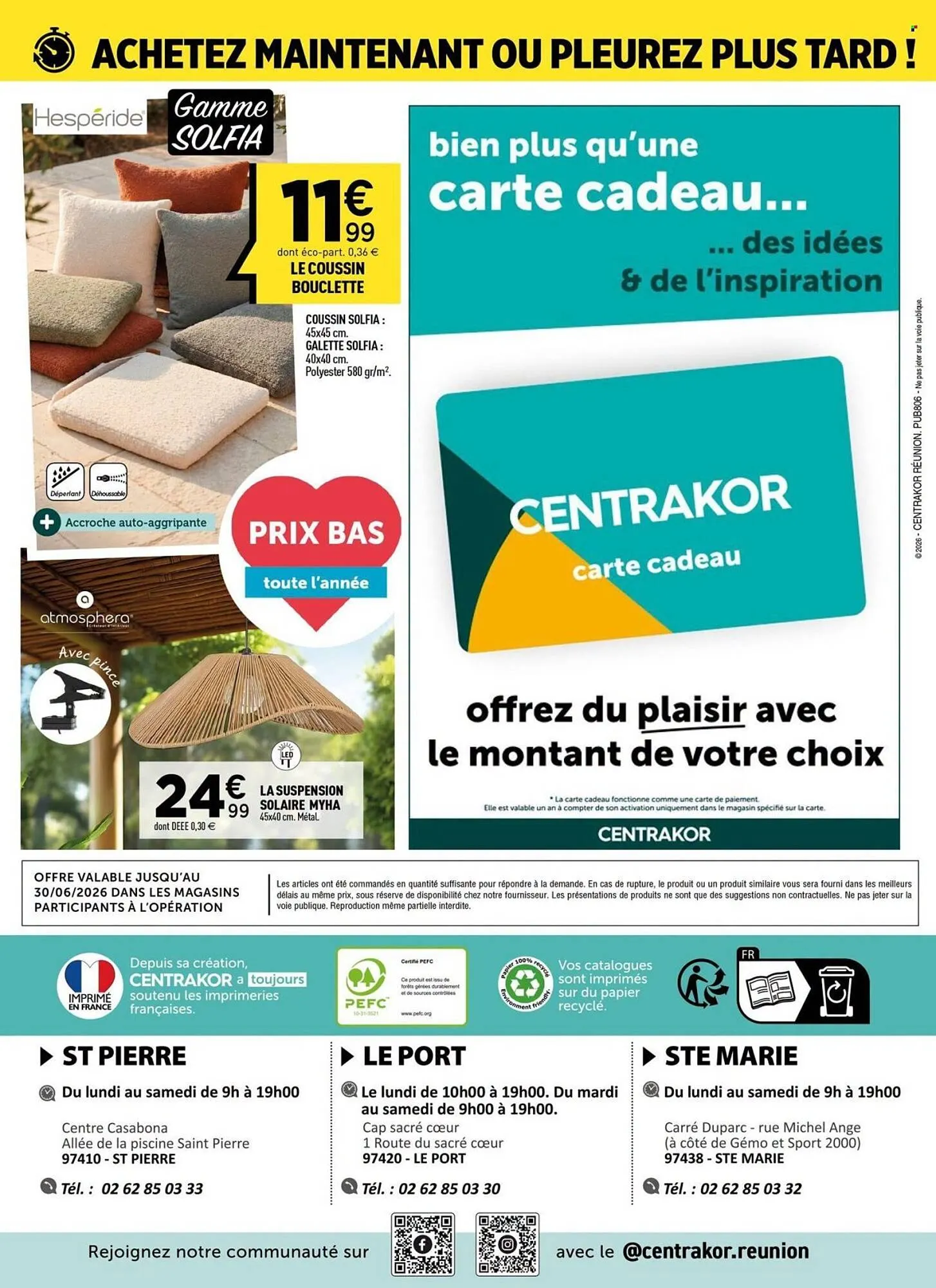 Centrakor s'occupe de votre déco du 18 juin au 30 juin 2026 - Catalogue page 9