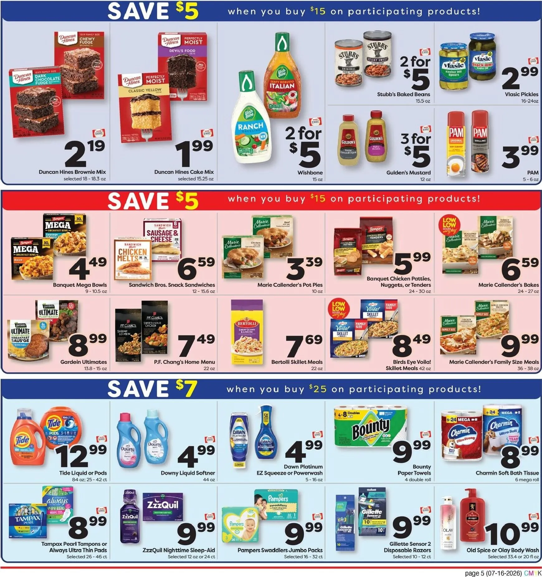Weekly promotion Current Weis Markets - Extended Savings leaflet valid from Thursday 07/16/2026 to Wednesday 08/12/2026 spanning from July 16 to August 12 2026 - Page 6 for Catalogue 365