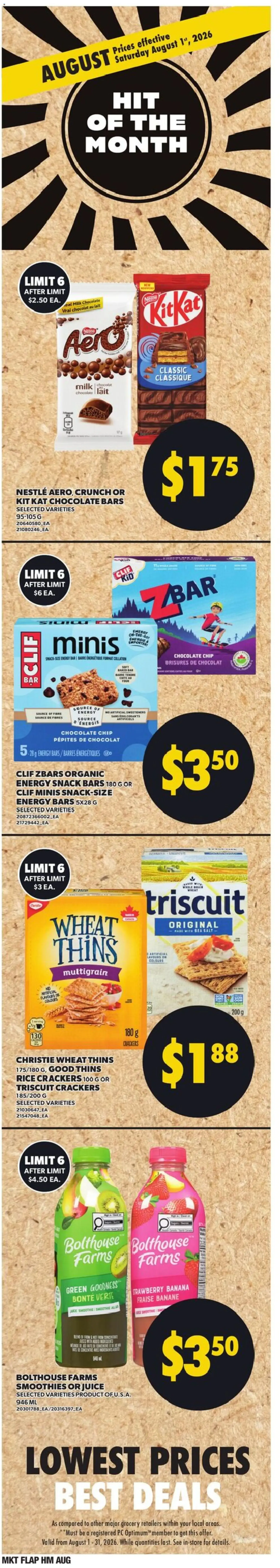 Zehrs weekly flyer / circulaire from Jul 30, 2026 > weekly specials & deals from July 30 to August 5 2026 - flyer page 6