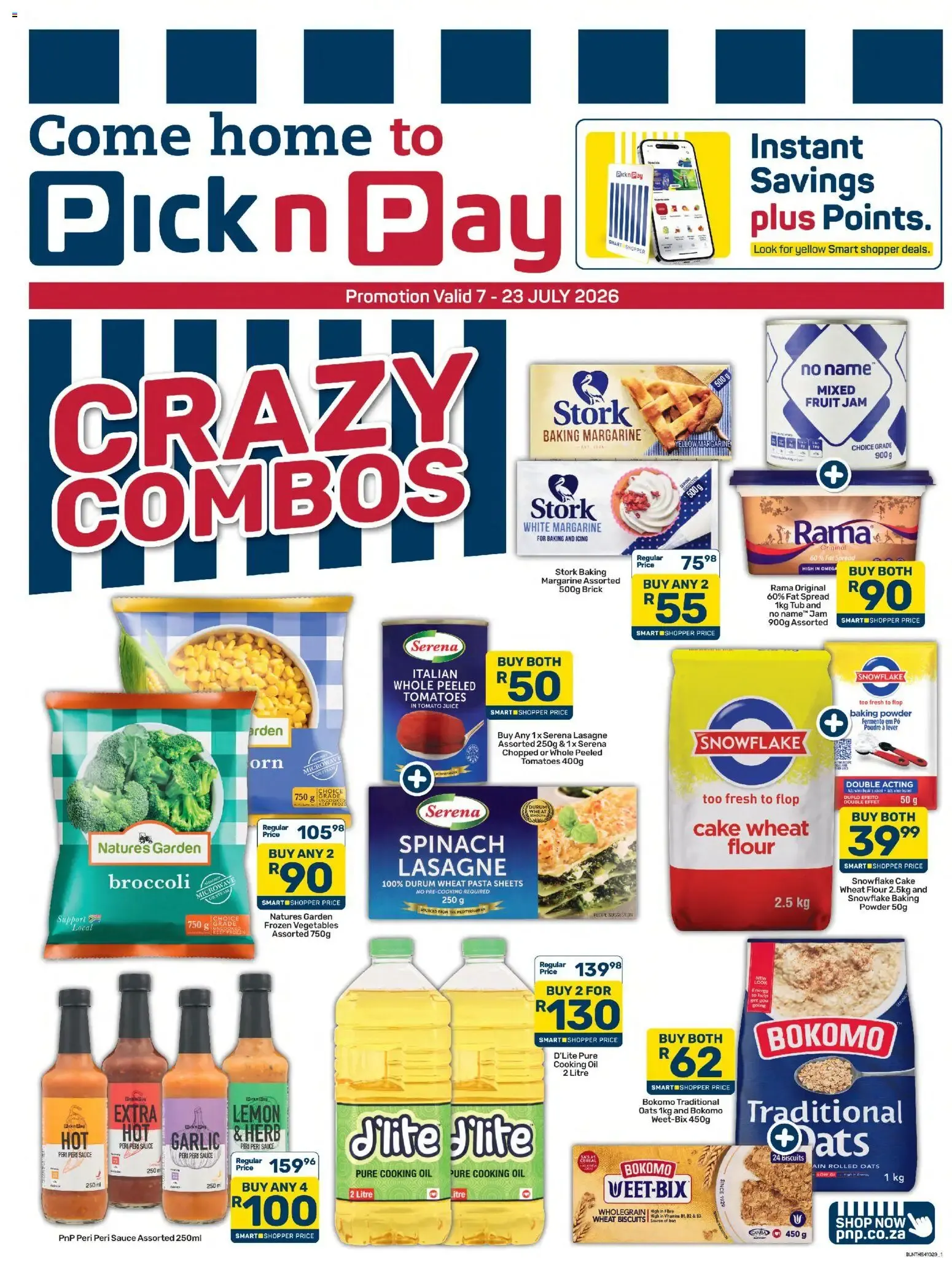 Pick n Pay - Crazy Combo Specials (07/07/2026 - 23/07/2026) Online from 7 July to 23 July 2026 - Catalogue Page 1