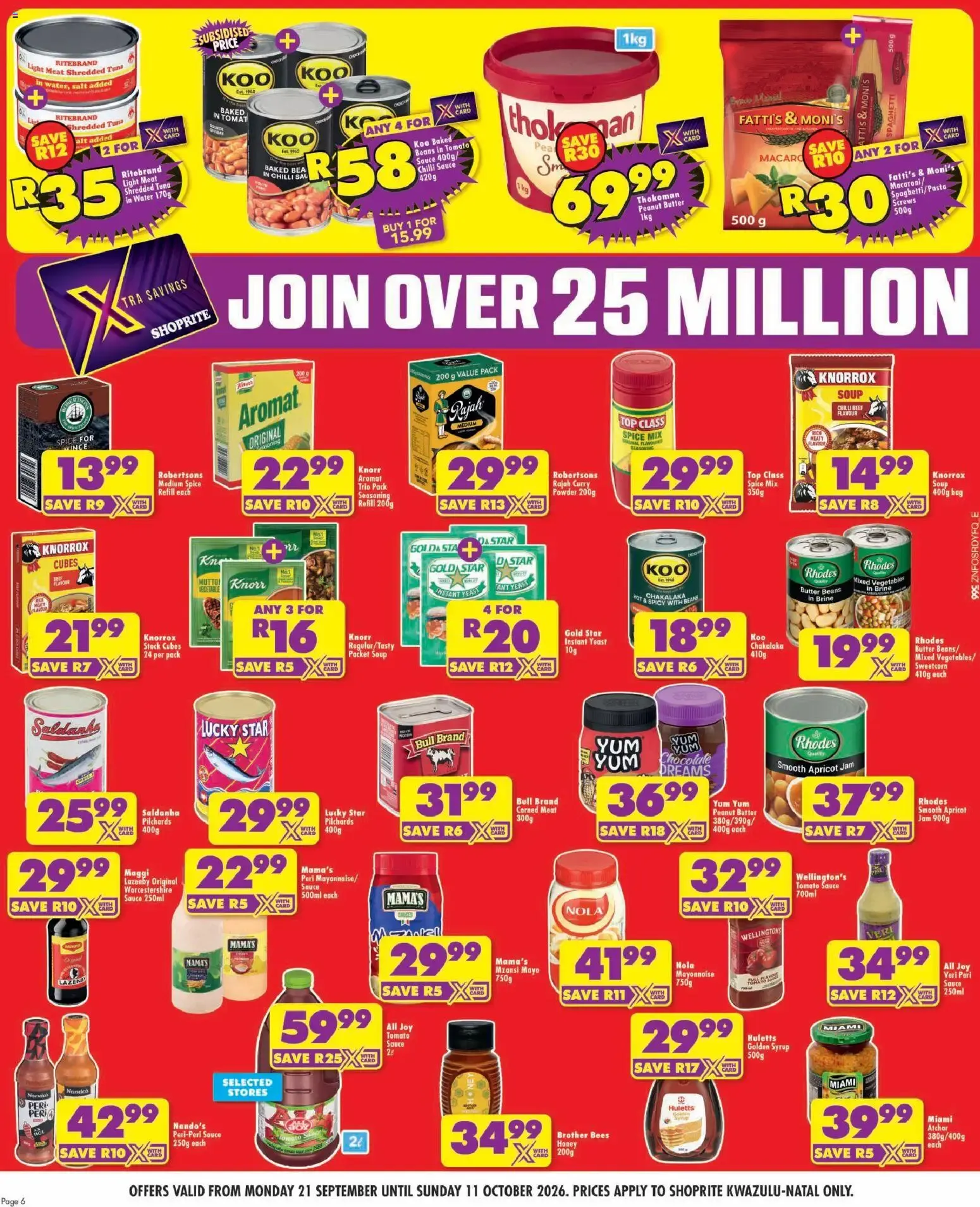 Shoprite Specials (21/09/2026 - 11/10/2026) → Online Catalogue from 21 September to 11 October 2026 - Catalogue Page 6