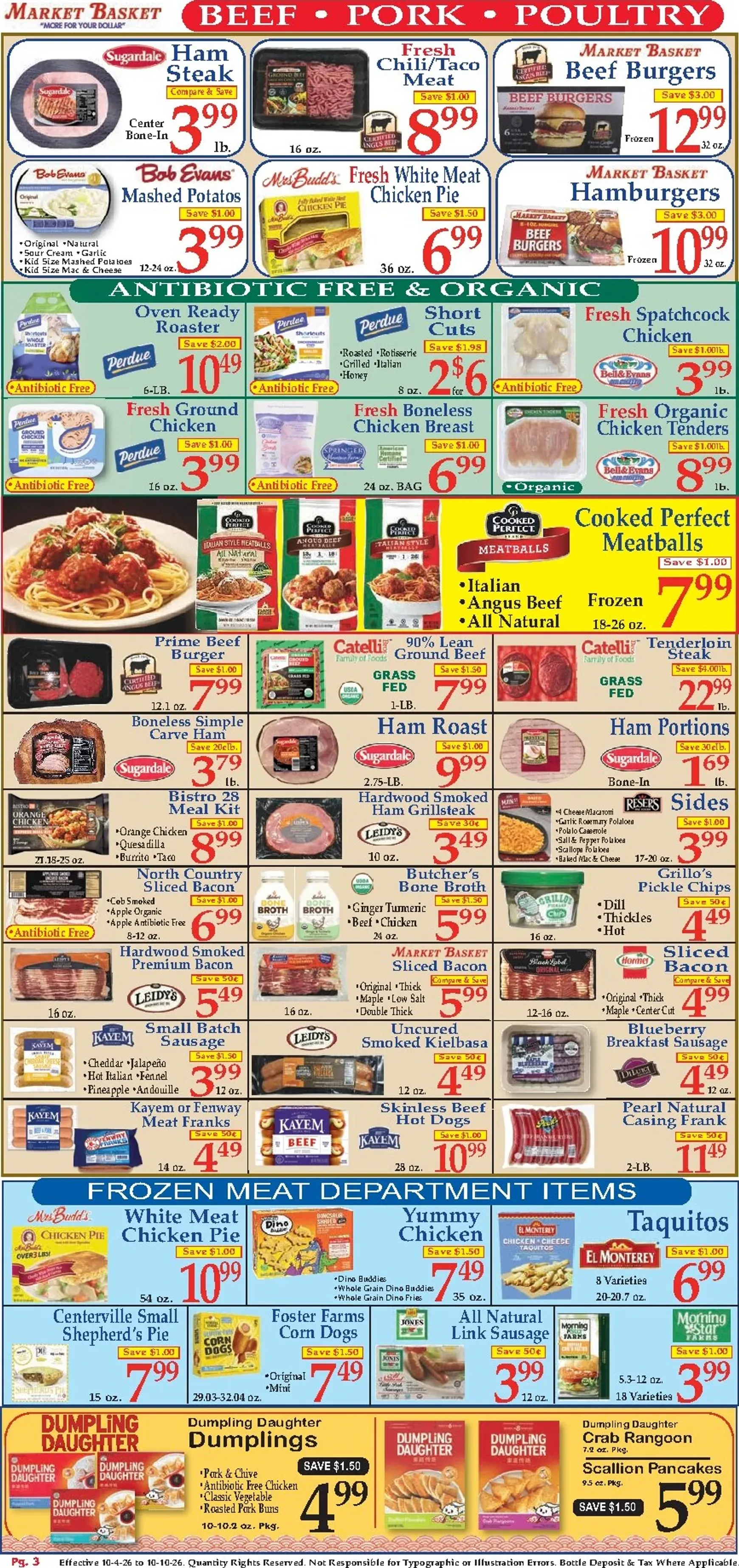 Weekly ad Market Basket: More for your Dollar from October 4 to October 10 2026 - Page 3
