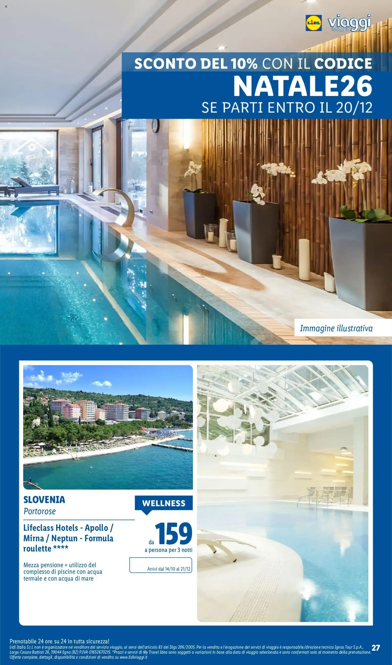 Lidl Viaggi: Mercatini e Wellness da 8 ottobre a 15 dicembre di 2026 - Pagina del volantino 27