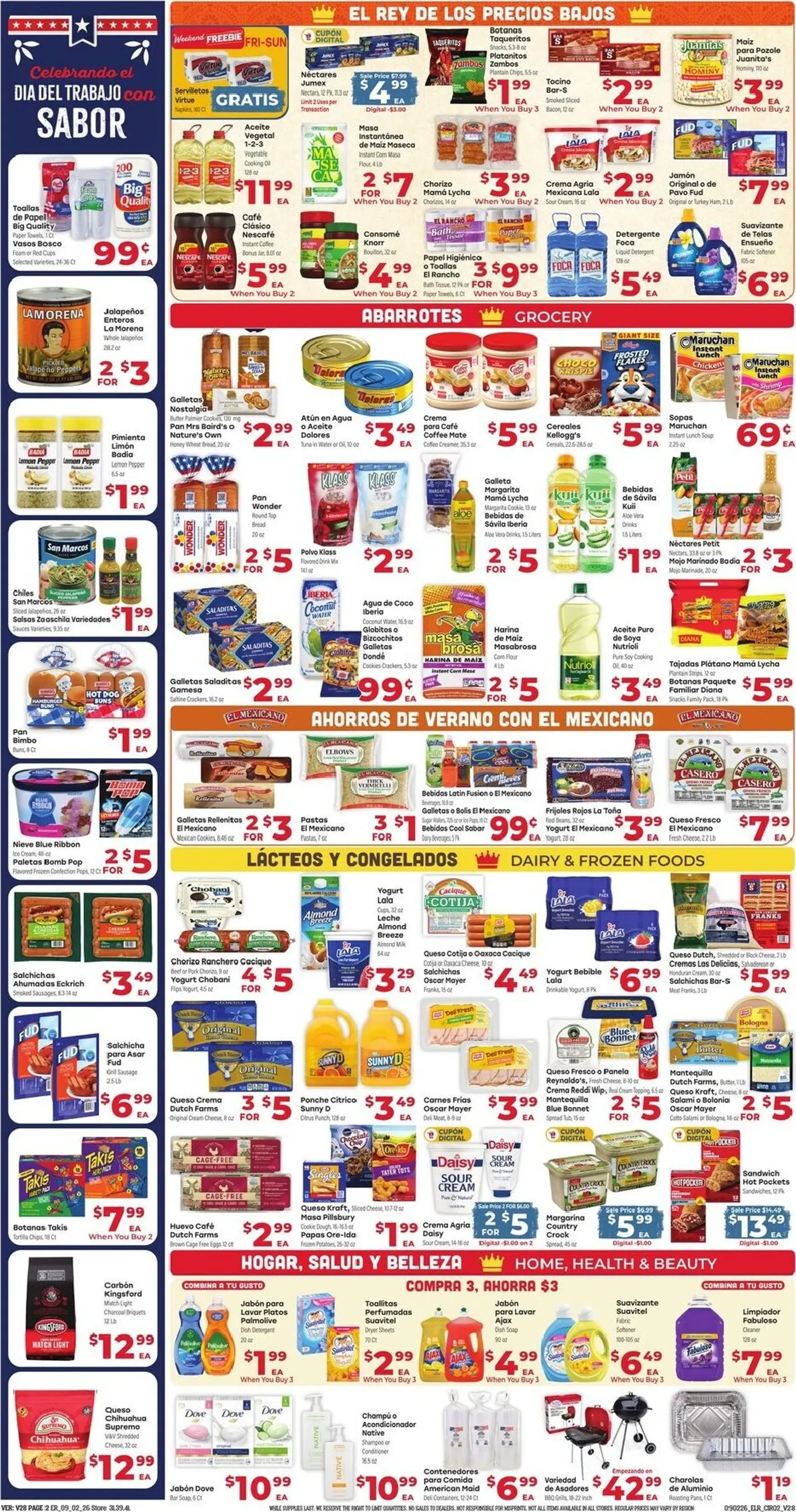 Weekly promotion Current El Rancho leaflet valid from Wednesday 09/02/2026 to Tuesday 09/08/2026 spanning from September 2 to September 8 2026 - Page 2 for Catalogue 365