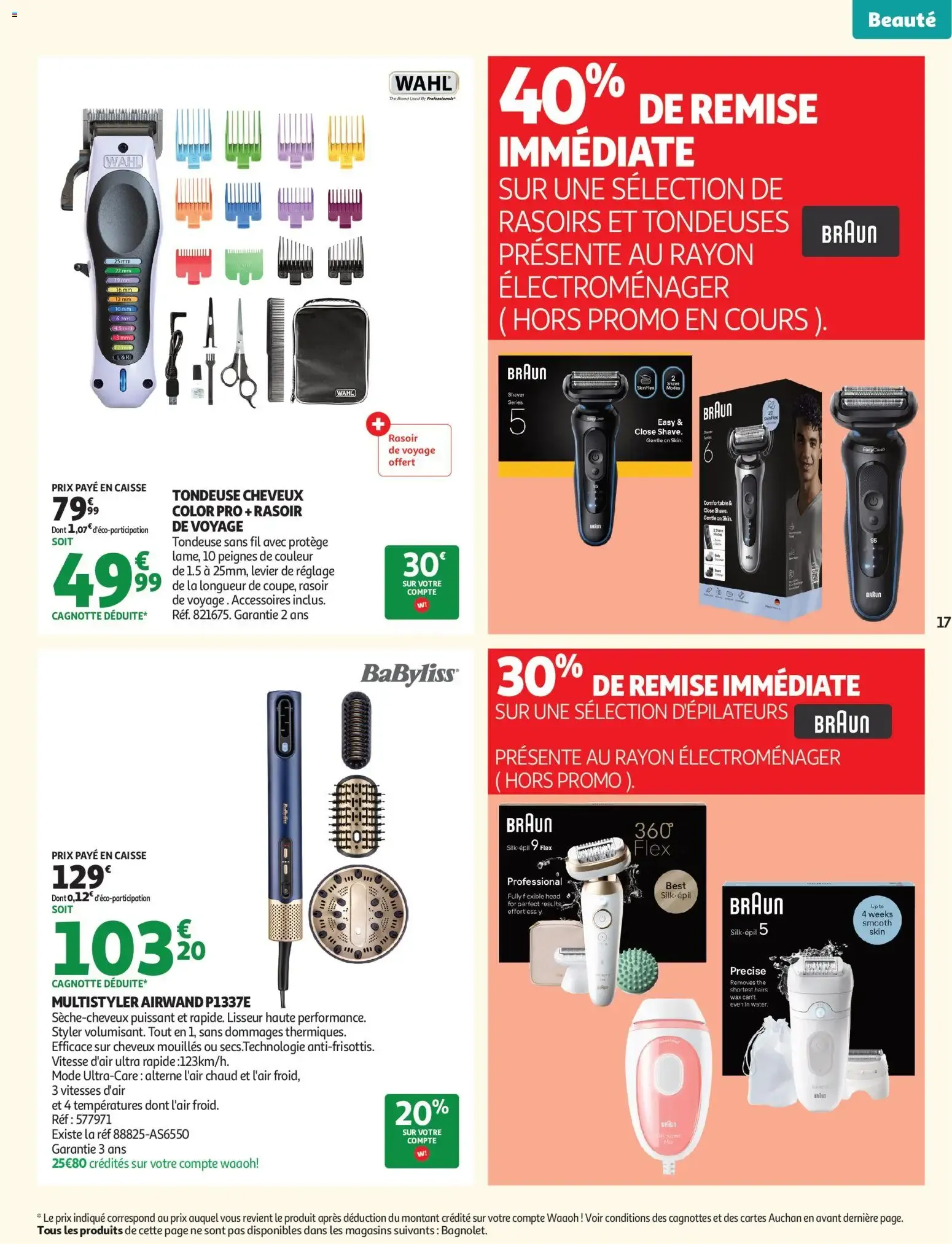 Auchan Beauté, Halles hypers à partir du 16/06/2026 - promo en ligne du 16 juin au 28 juin 2026 - Catalogue page 17