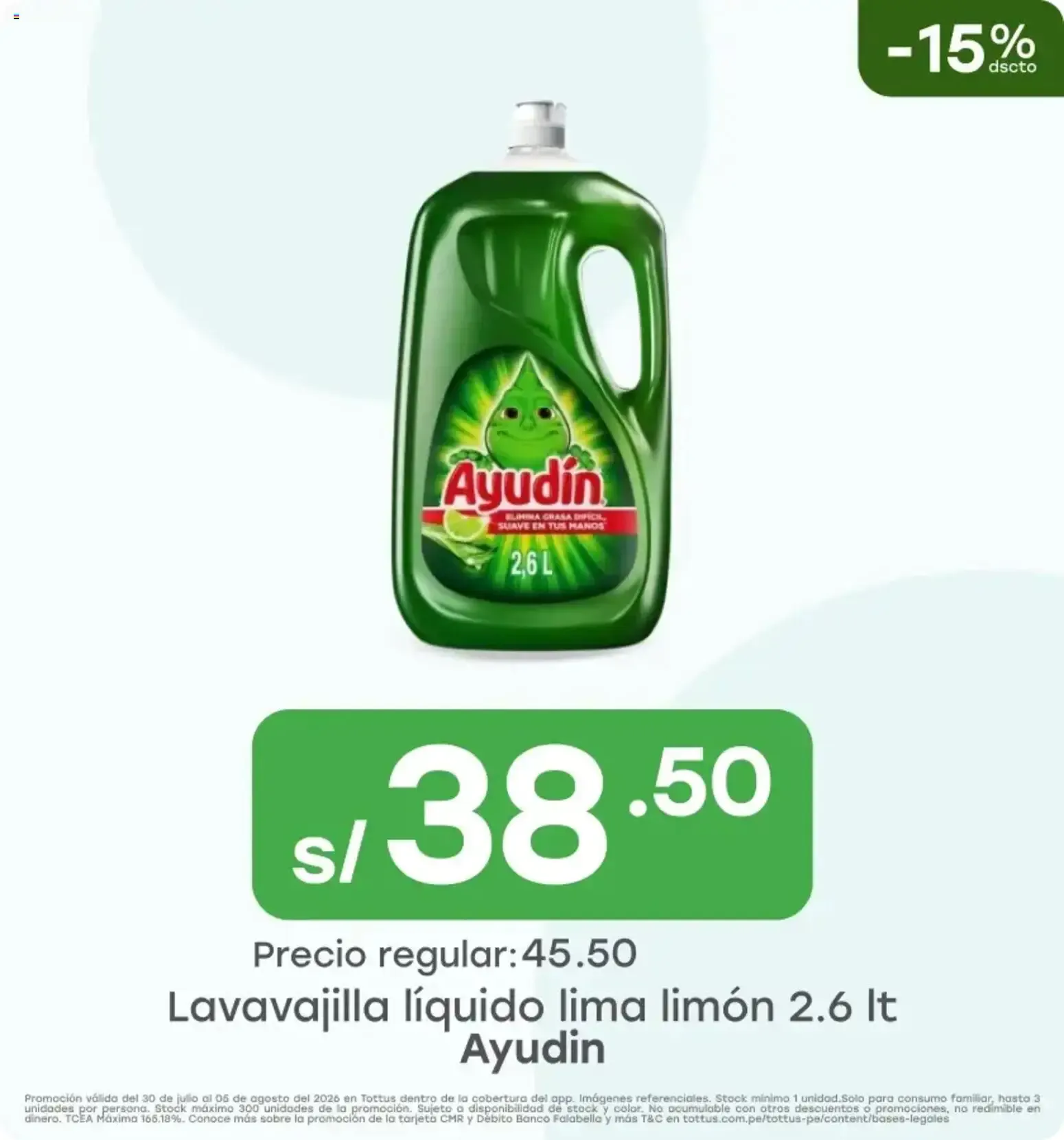 Catalogo de Azucar rubia 5 kg Tottus 30 de julio al 5 de agosto 2026 - Pag 4