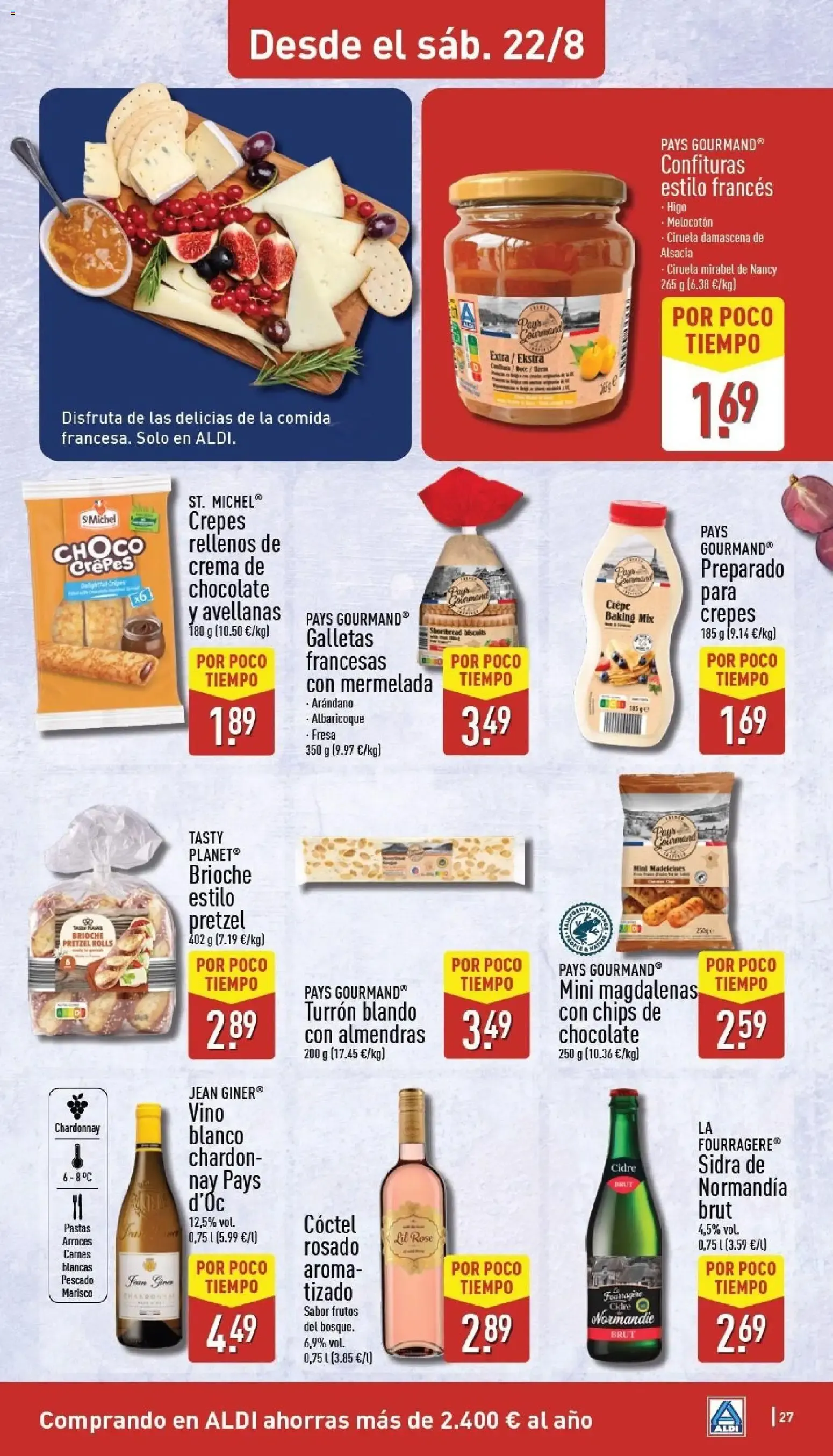Catálogo de Aldi: Frescura a precios para tirarse a la piscina 17 de agosto al 23 de agosto 2026 - Página 27
