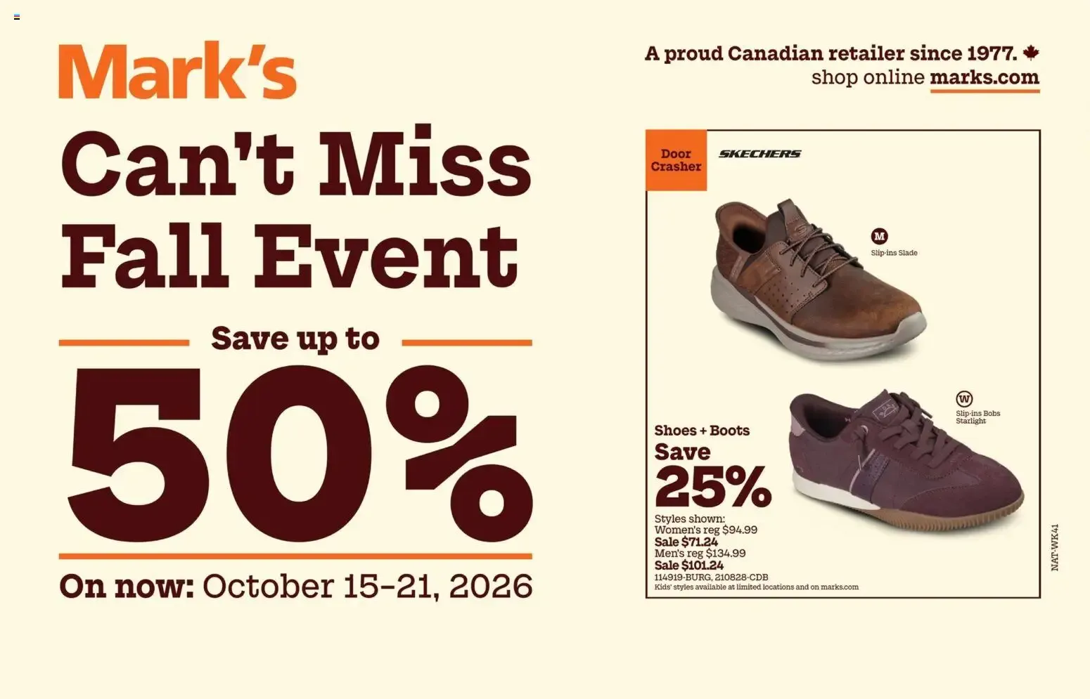 Mark's Can't Miss Fall Event