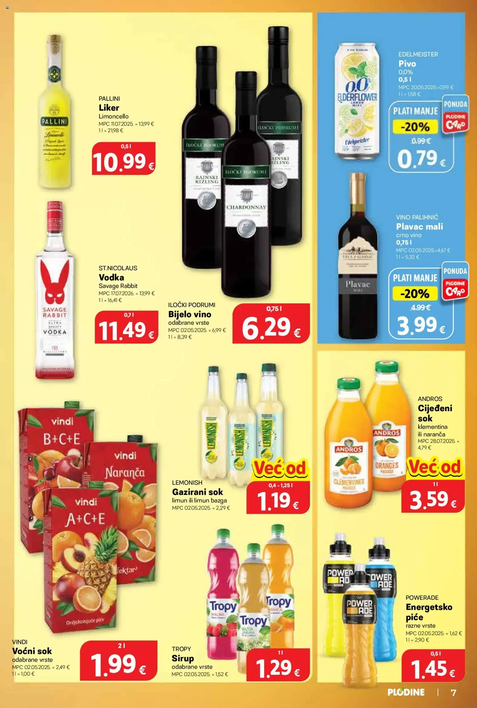 Katalog Plodine Katalog novi od 29.07.2026 na listanje > letak digitalni od 29. srpnja do 4. kolovoza 2026. - Pregled Stranica 7