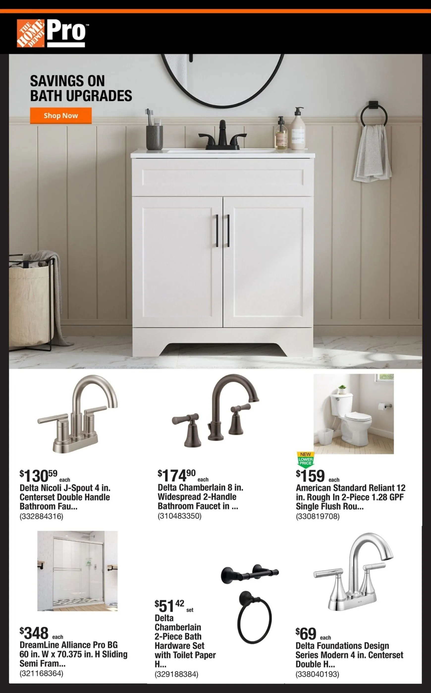 SAVINGS ON BATH UPGRADES