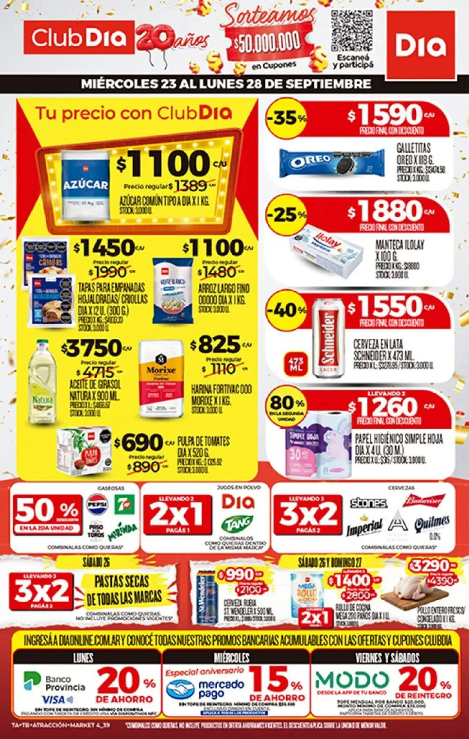 Ofertas de Club Día 20 años - Tu precio con Club Día 23 de septiembre al 28 de septiembre 2026 - Página 1 del catálogo