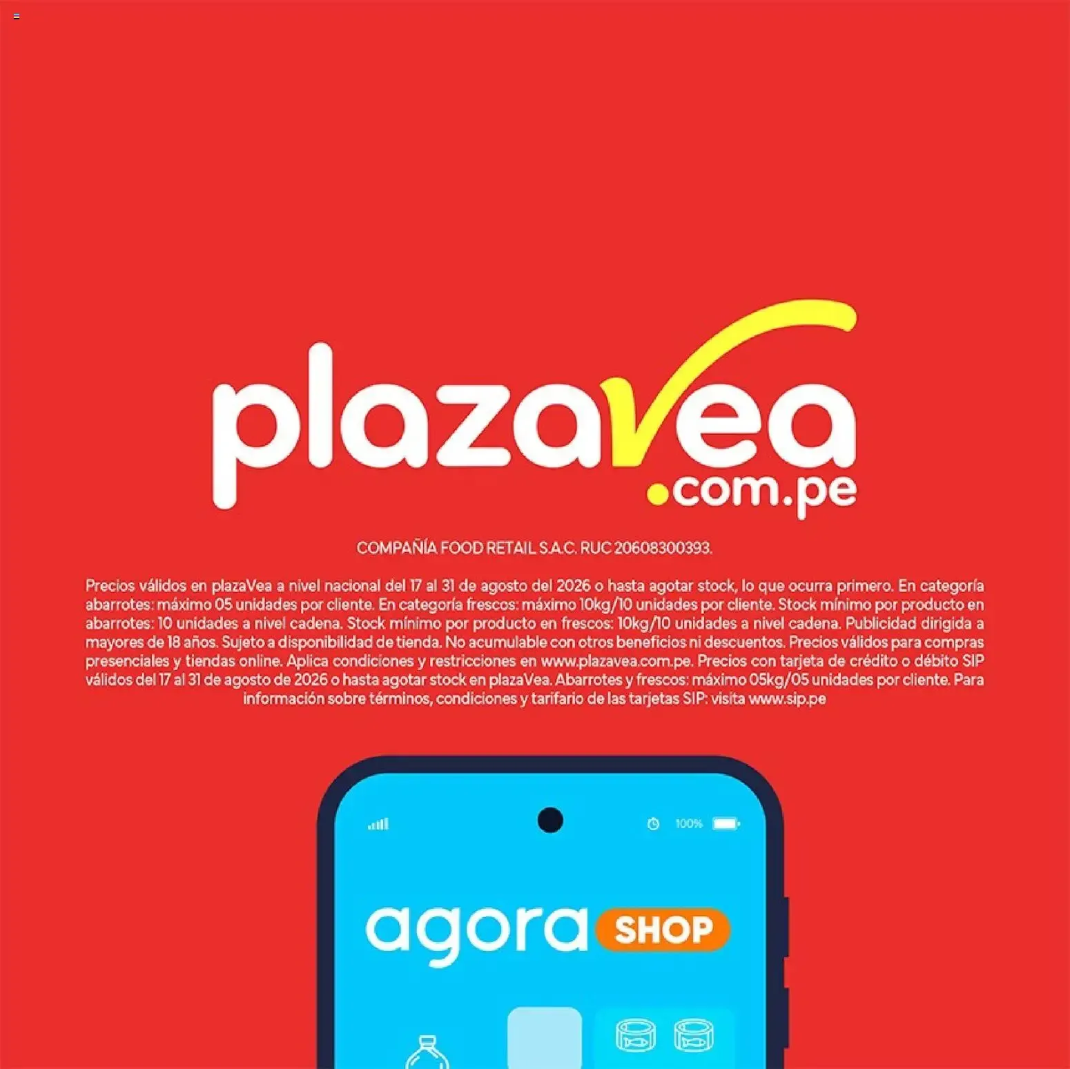 Catalogo de Catálogo Plaza Vea - INSERTO PRODUCTOS GRANDES, PRECIOS PEQUEÑOS online del 17/08/2026 17 de agosto al 31 de agosto 2026 - Pag 8