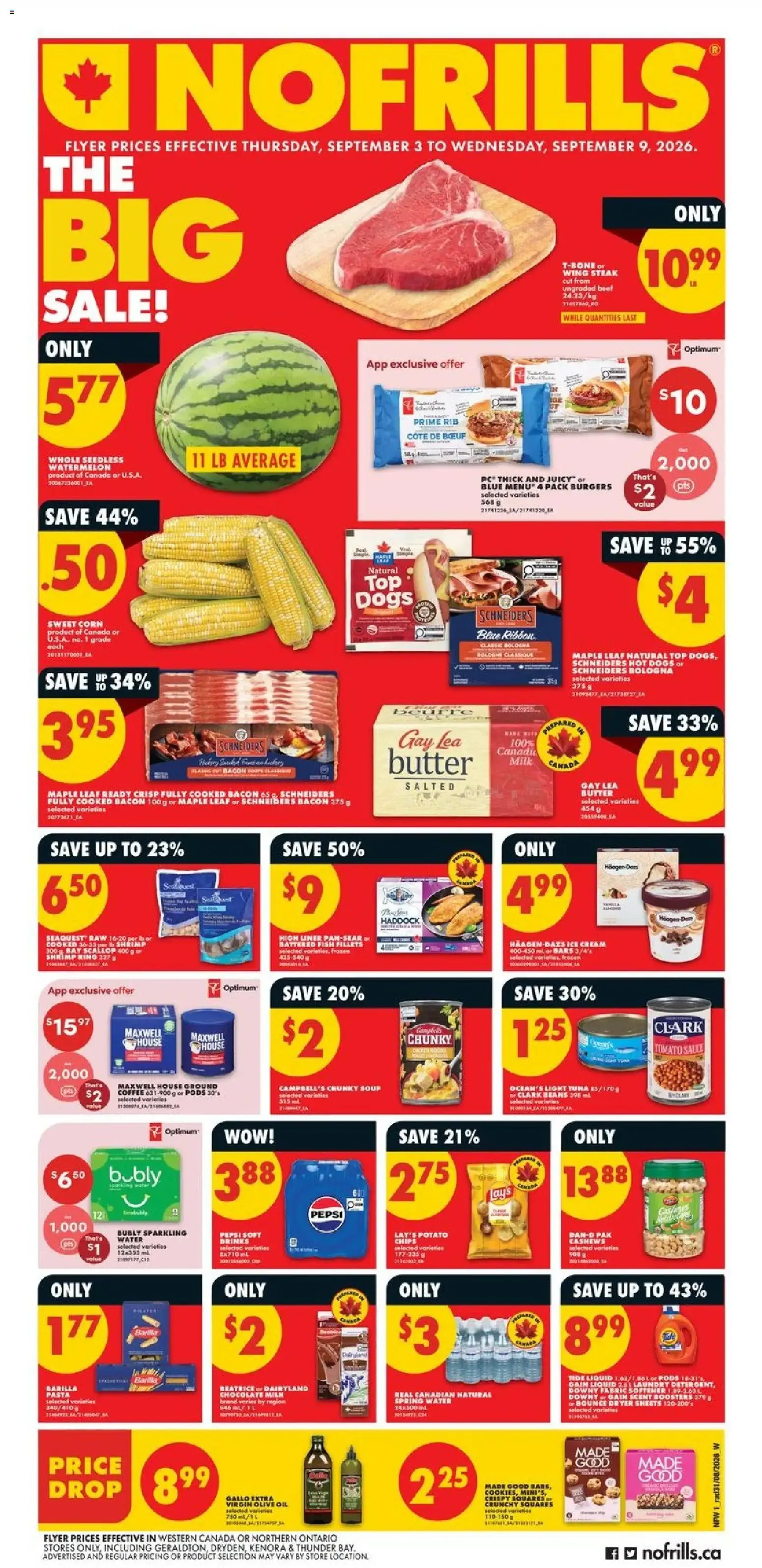 NOFRILLS: THE BIG SALE!