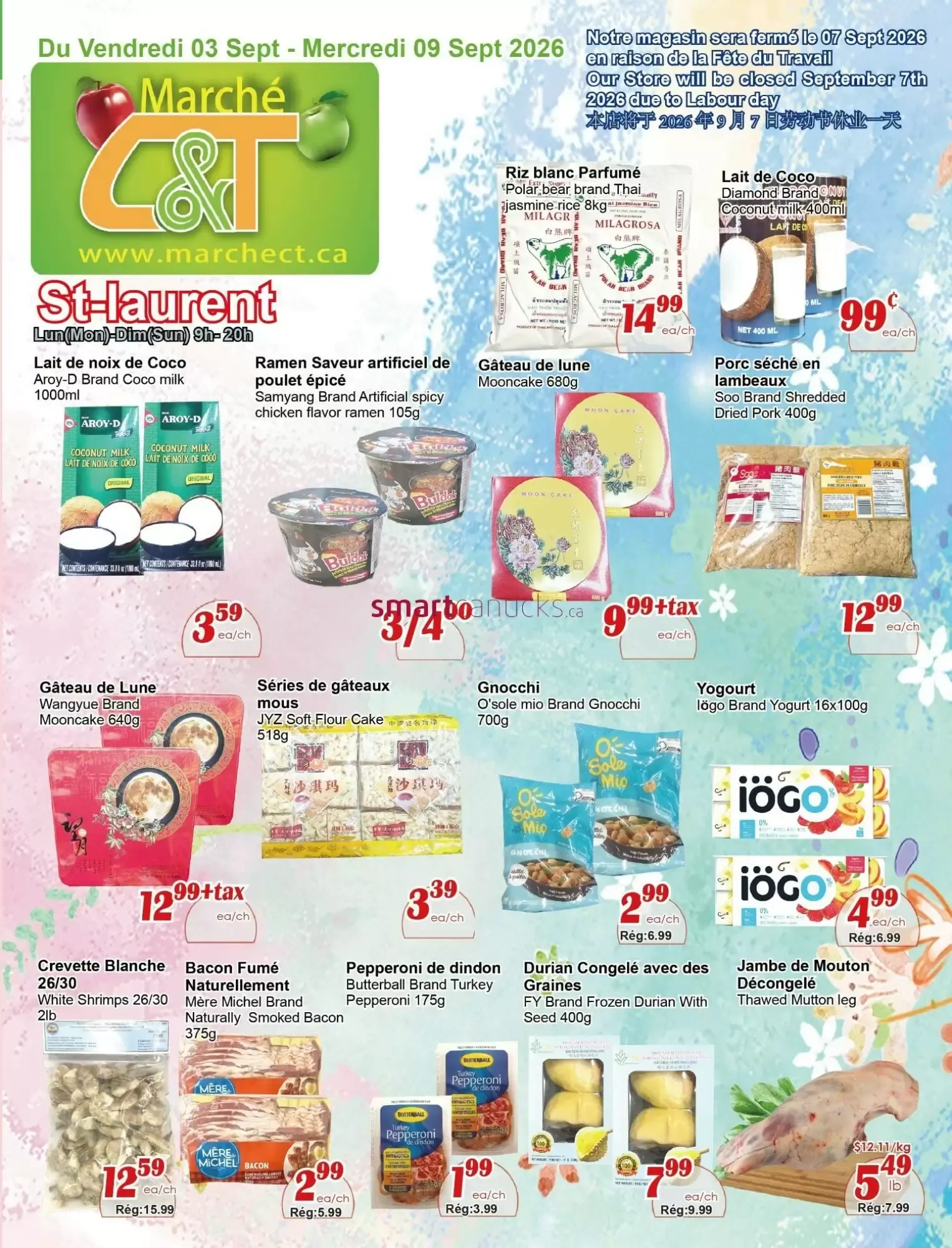 Marché C&T St-Laurent from September 3 to September 9 2026 - flyer page 1