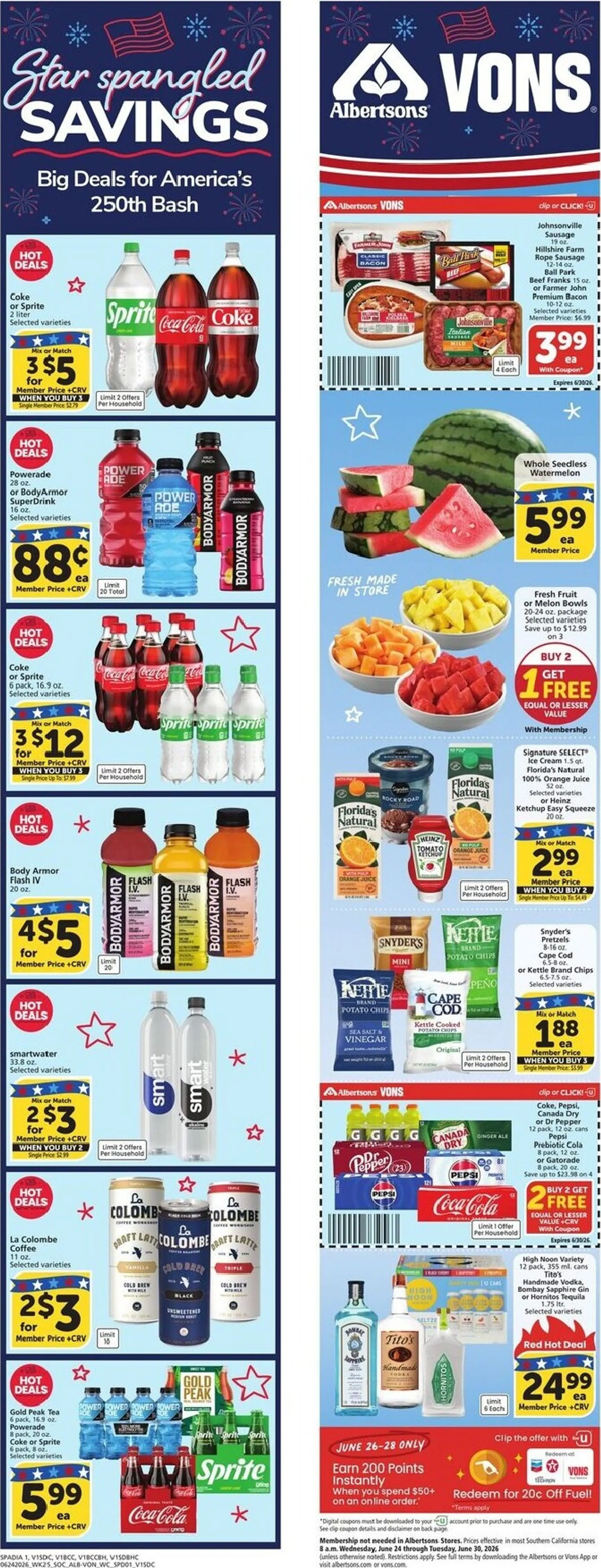 Weekly ad Albertsons Vons - Star Spangled Savings from June 24 to June 30 2026 - Page 2