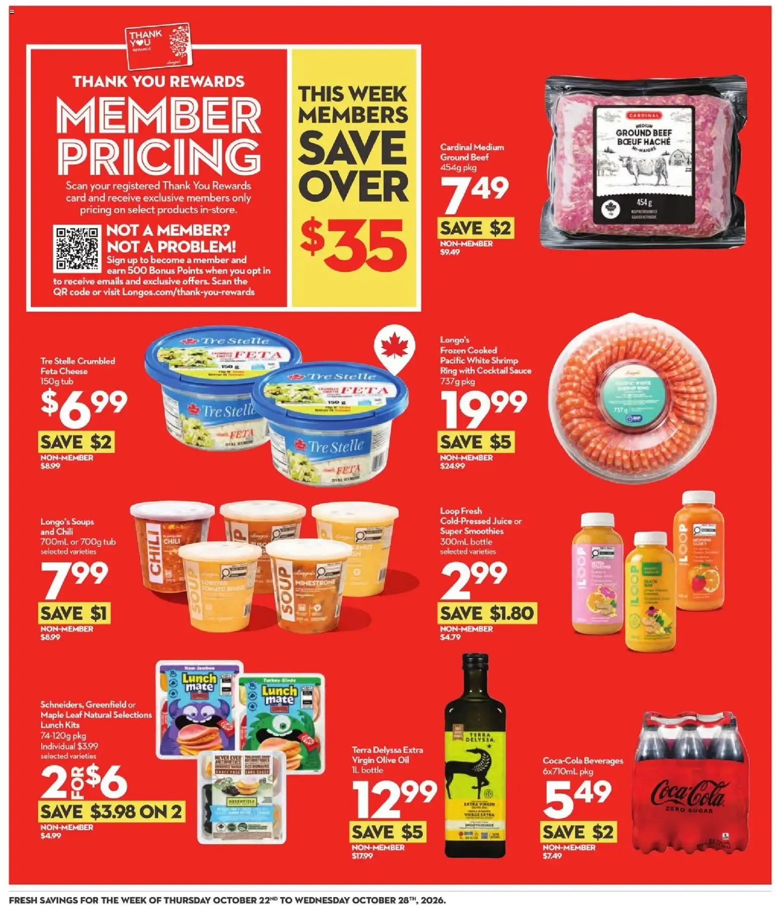 Longo's weekly flyer / circulaire from Oct 22, 2026 > weekly specials & deals from October 22 to October 28 2026 - flyer page 4