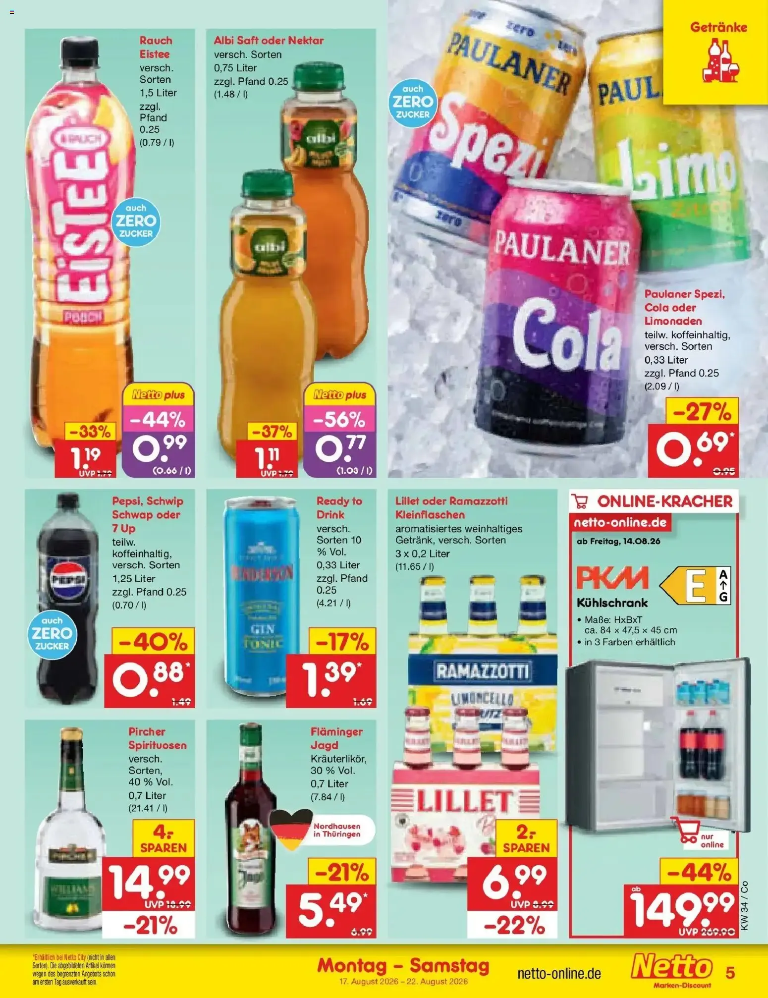 Netto Marken-Discount Prospekt Bitterfeld-Wolfen (ab 17.08.2026) » Angebote von 17. August bis 22. August 2026 - Prospekt seite 7