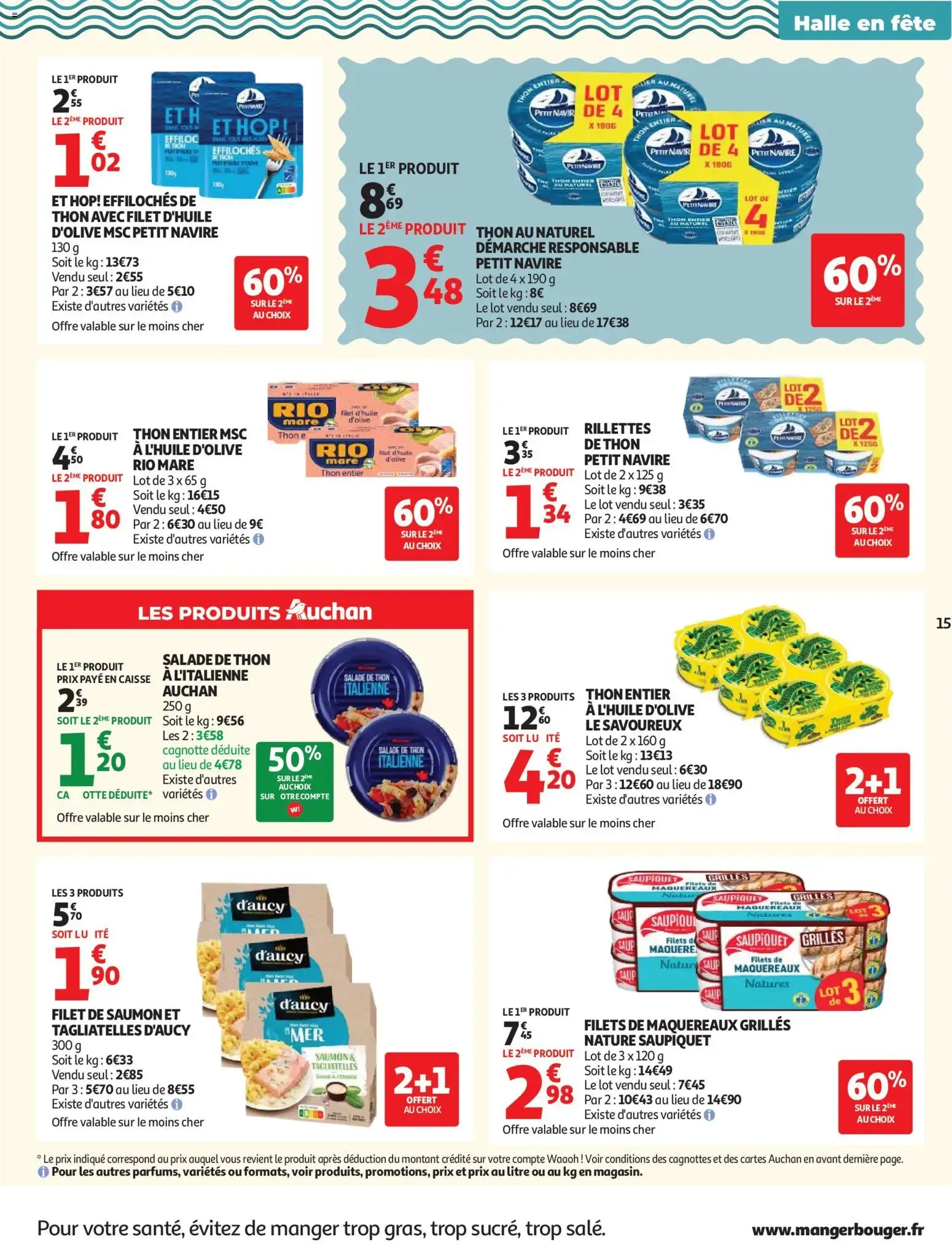 Auchan - Tous dans le match, pros des bons plans du 2 juin au 14 juin 2026 - Catalogue page 15