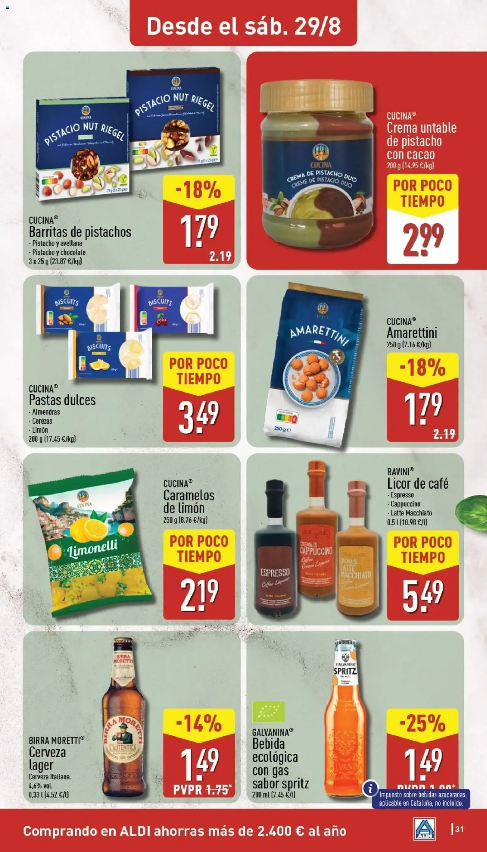 Catálogo de Aldi folleto Baleares del 24/08/2026 | Catálogo 24 de agosto al 30 de agosto 2026 - Página 31